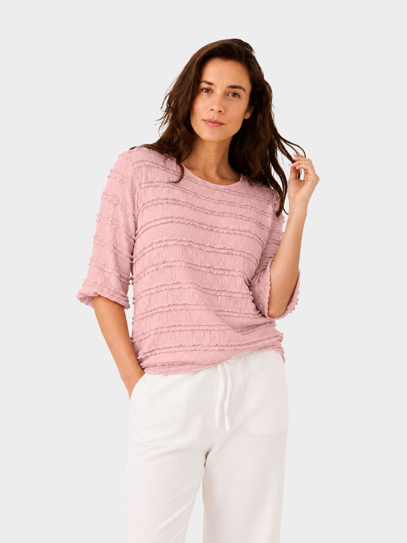 Fos Fashion 7716 Bobo kant ruffle Roze 00118154-F2