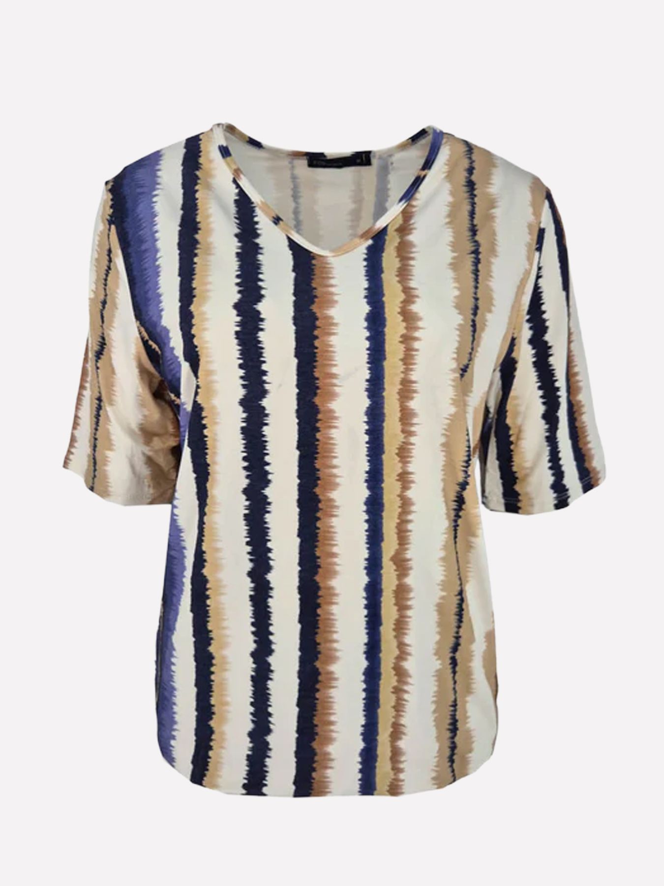 Fos Fashion 7740 Vivi multi streep Navy 2900166653066