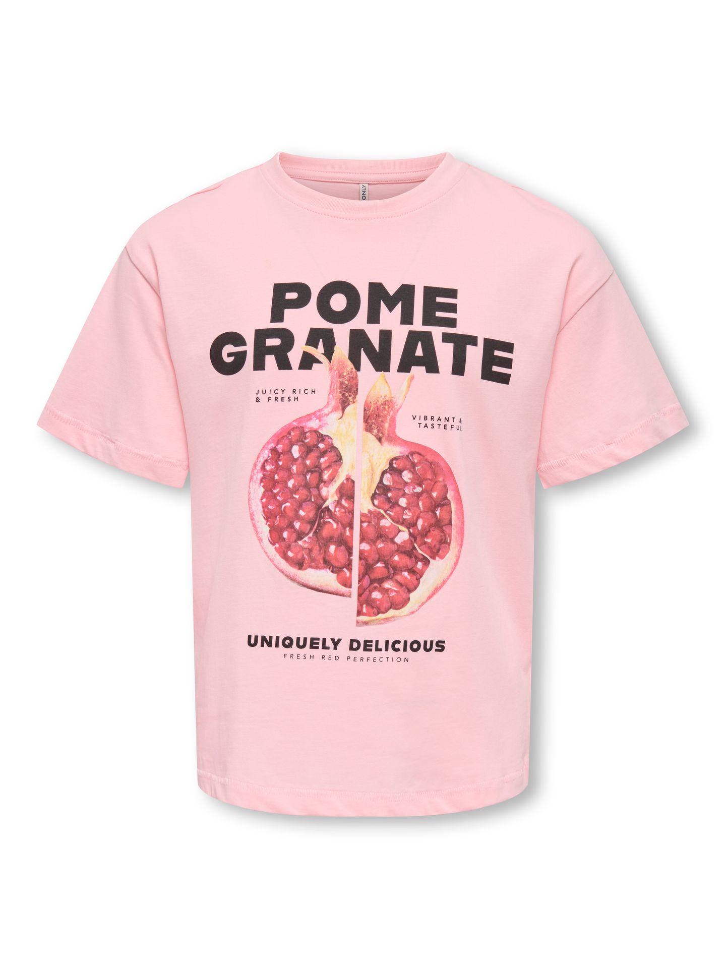 Only KOGVIVVI LIFE S/S LOOSE LOVELY TOP Tickled Pink/Pomegranate 00118166-EKA26011400003457