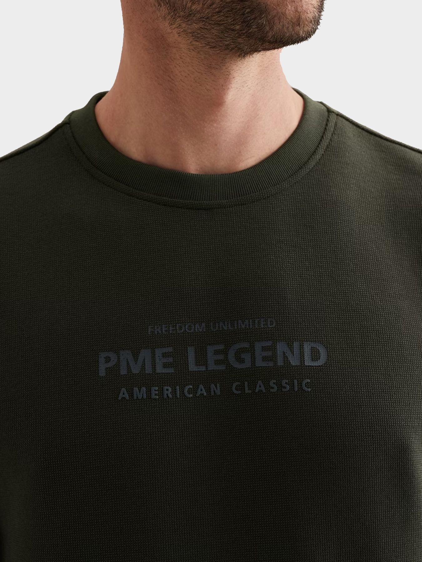 Pme Legend Crewneck cotton blend sweat Beluga 00118168-8039