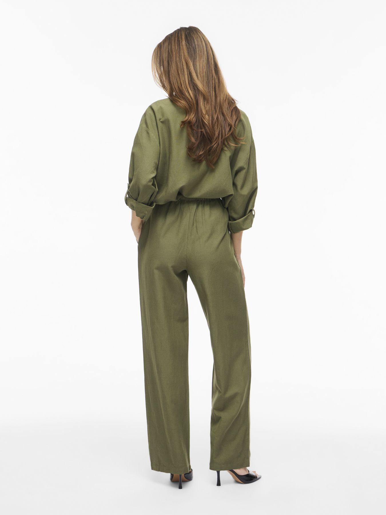 Object VIPRISILLA RW WIDE PANTS - NOOS Olivine 2900166061045