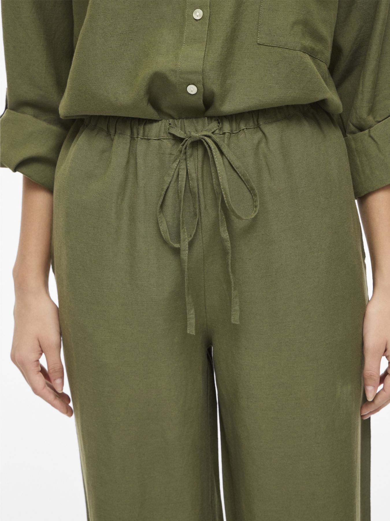 Object VIPRISILLA RW WIDE PANTS - NOOS Olivine 2900166061045