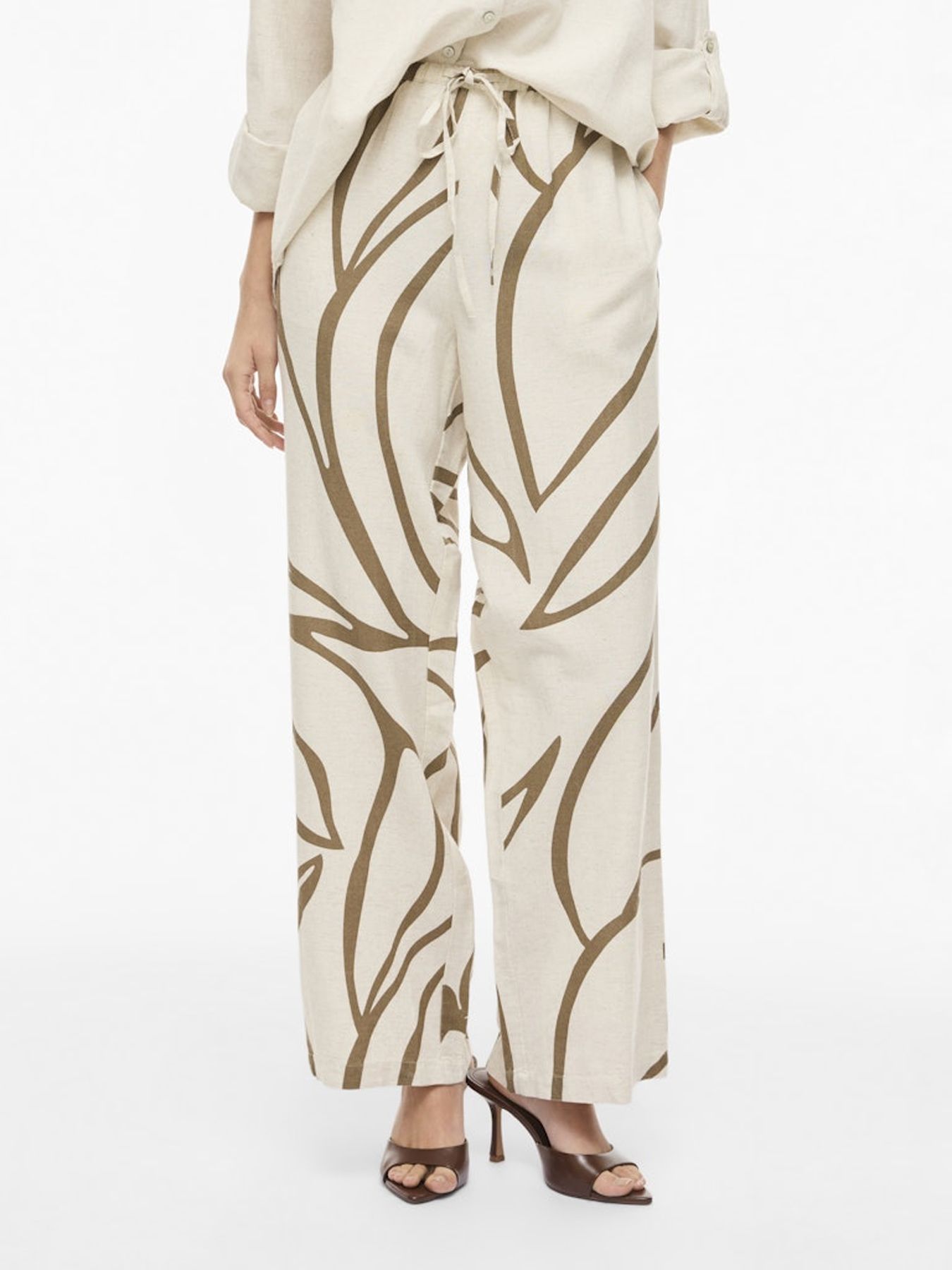 Object VIPRISILLA RW WIDE PANTS - NOOS Cub/FLOWER 00118169-EKA22000400000231