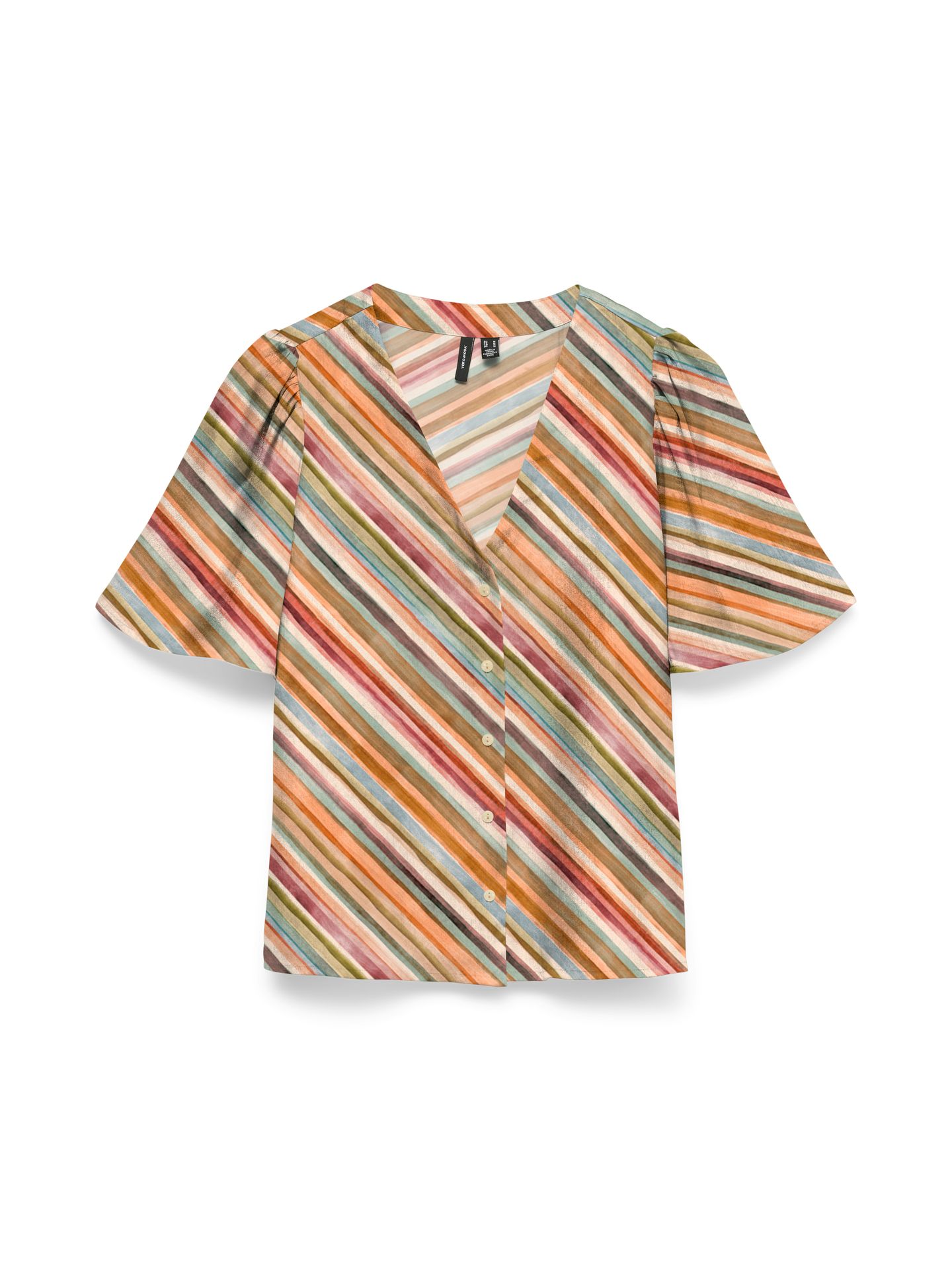 Vero Moda VMVITA ELLIE SS TOP WVN LCS Langoustino/Demi 00118171-EKA26011400003437