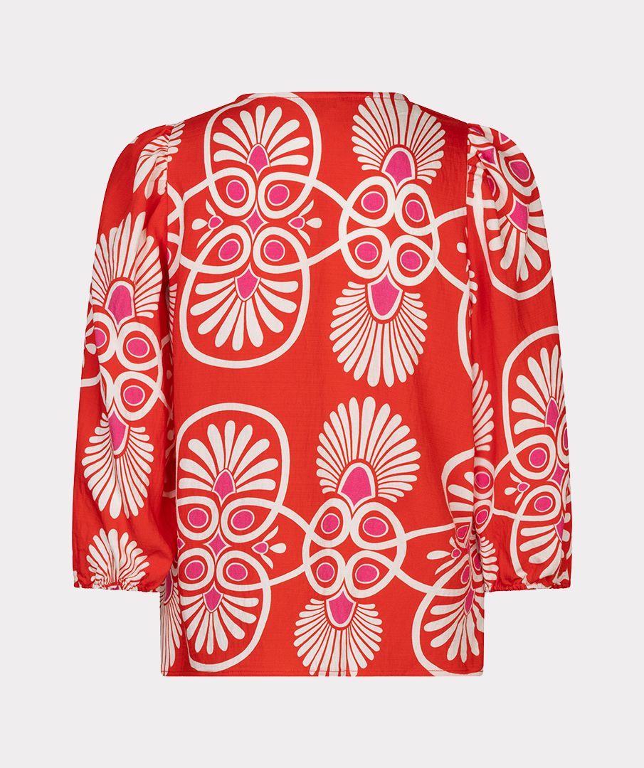 Esqualo Blouse R/neck Heartfelt 999 print 2900166068143