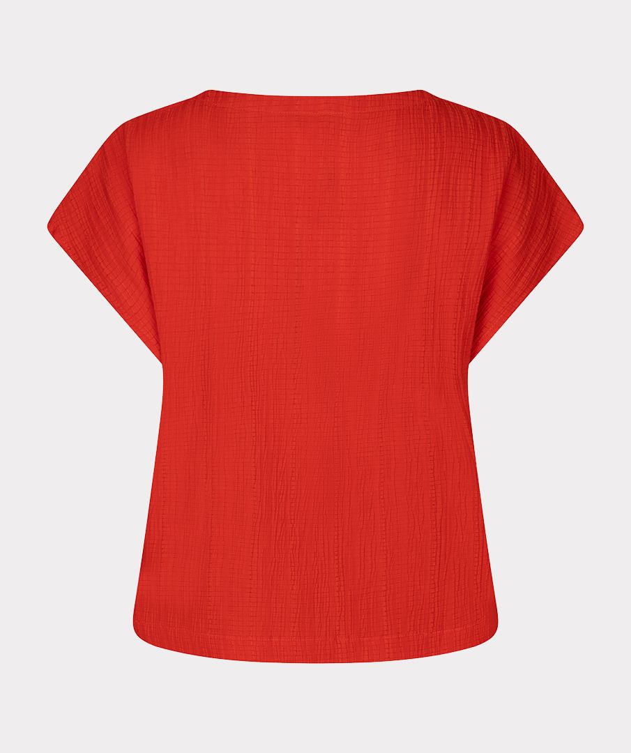 Esqualo Top fancy crinkle 400 red 2900166070139