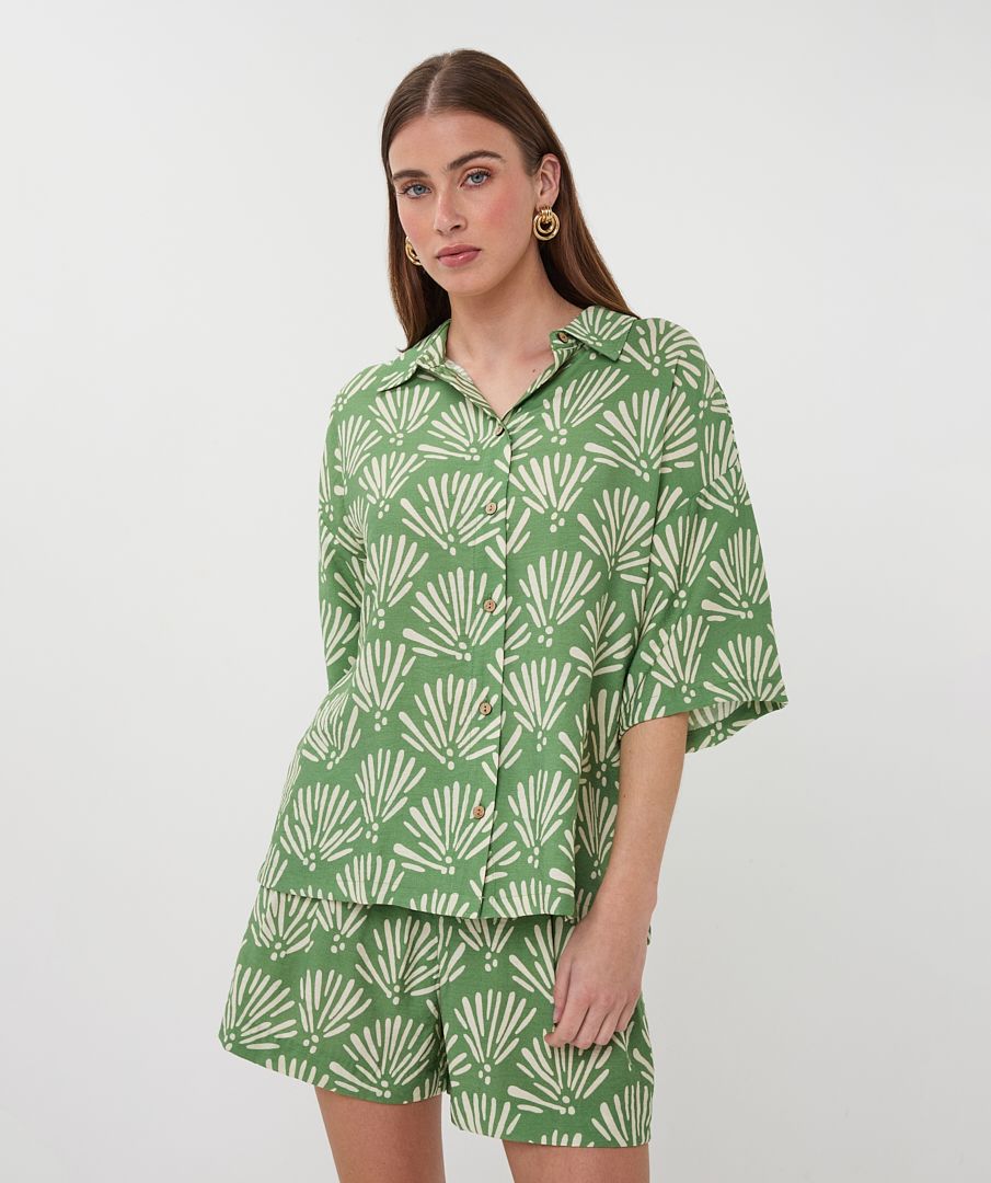 Esqualo Blouse Tropical print 999 print 00118182-EKA26009300000001