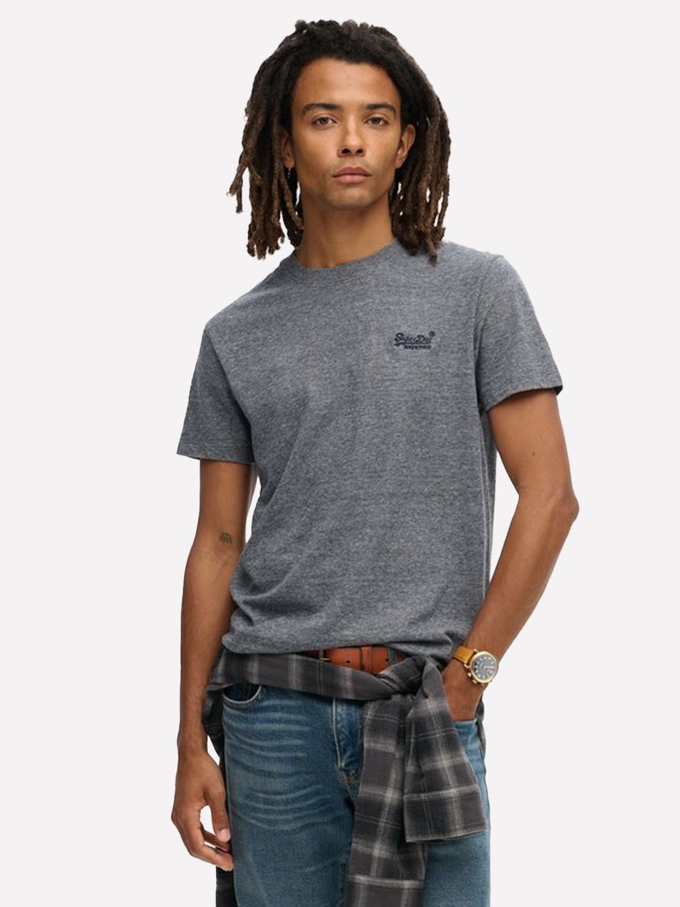 Superdry Essential logo emb tee Eclipse 00118190-98T