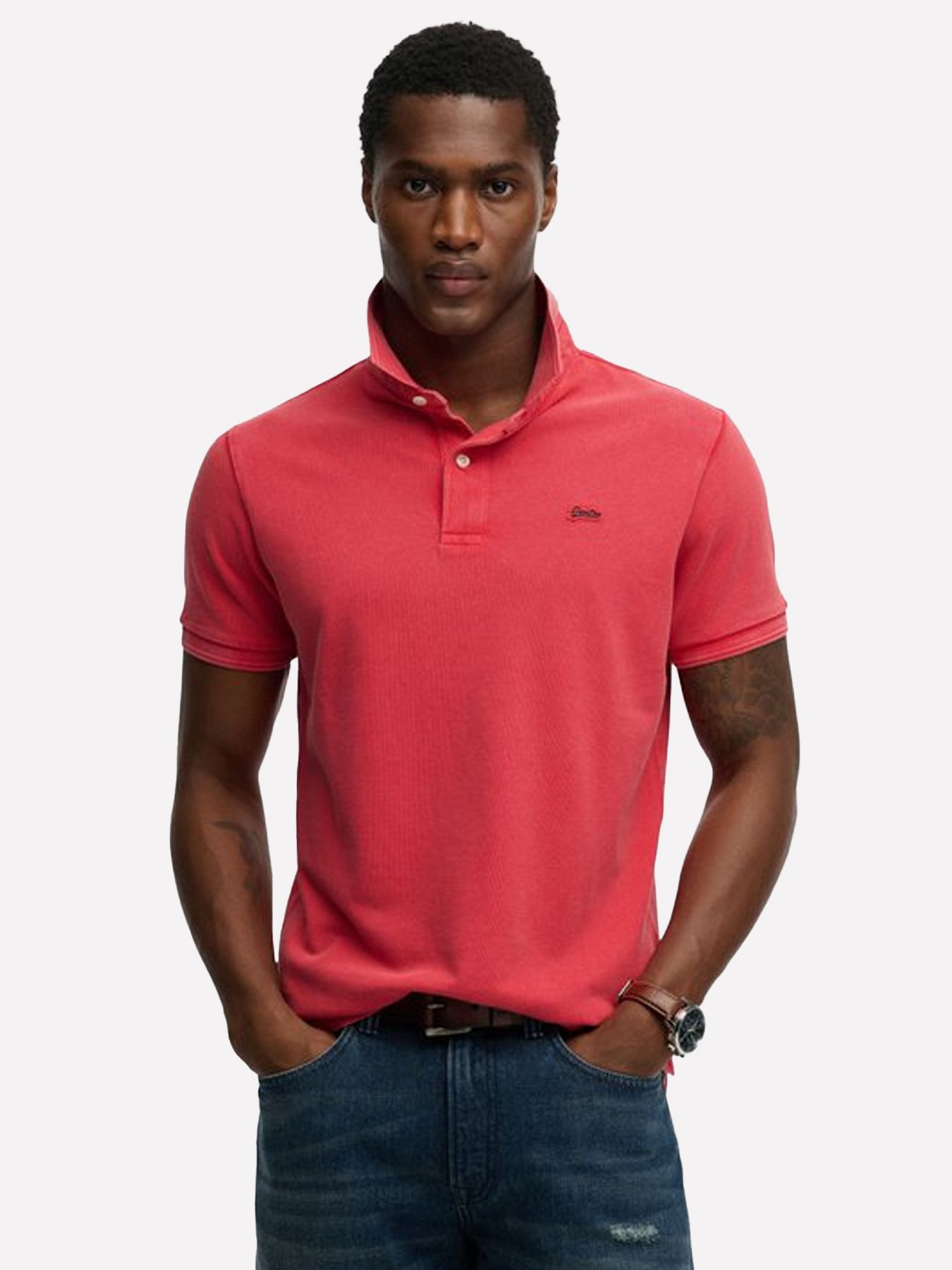 Superdry Classic Pique polo Raspberry 00118191-FA9