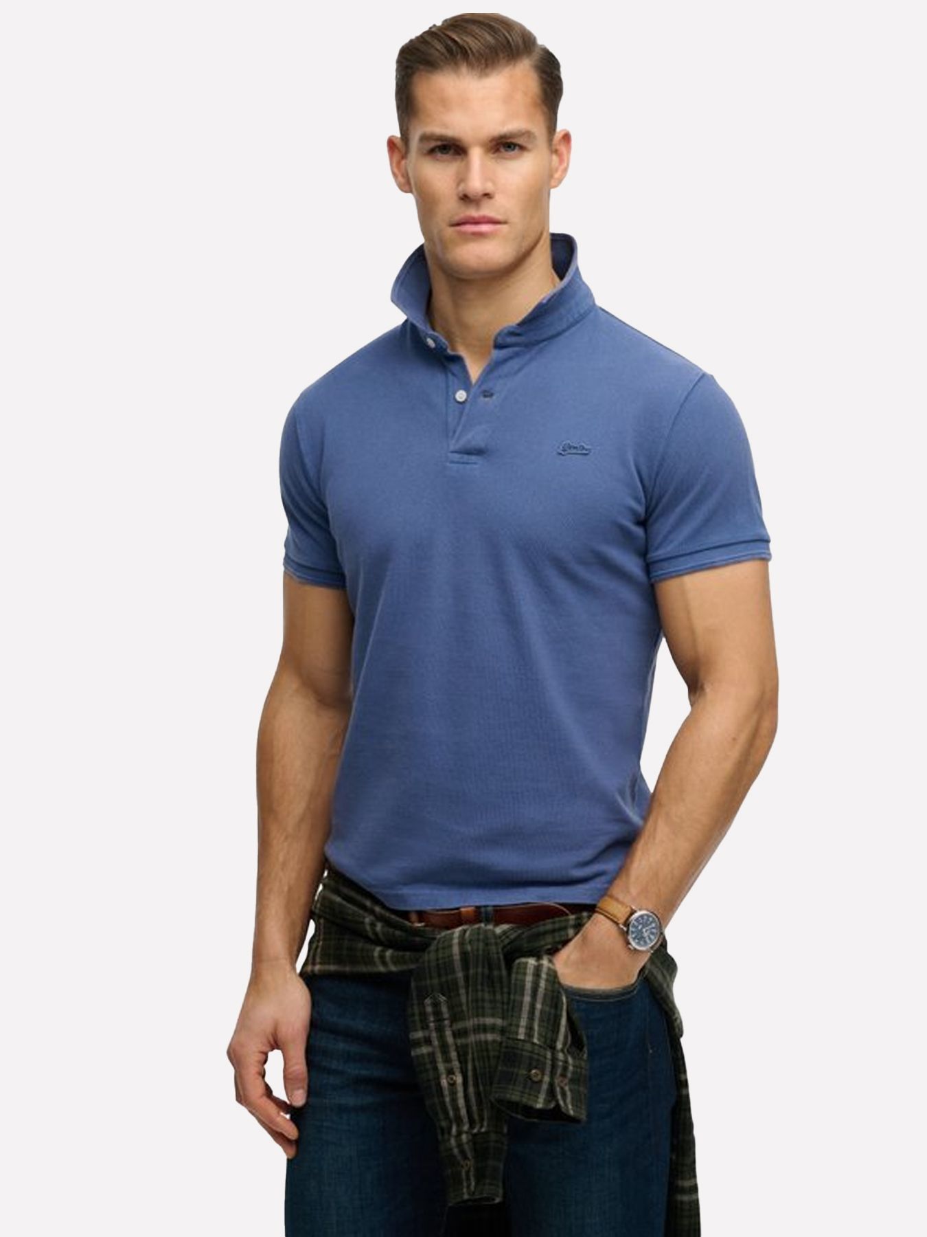 Superdry Classic Pique polo Bay Blue 00118191-TX6