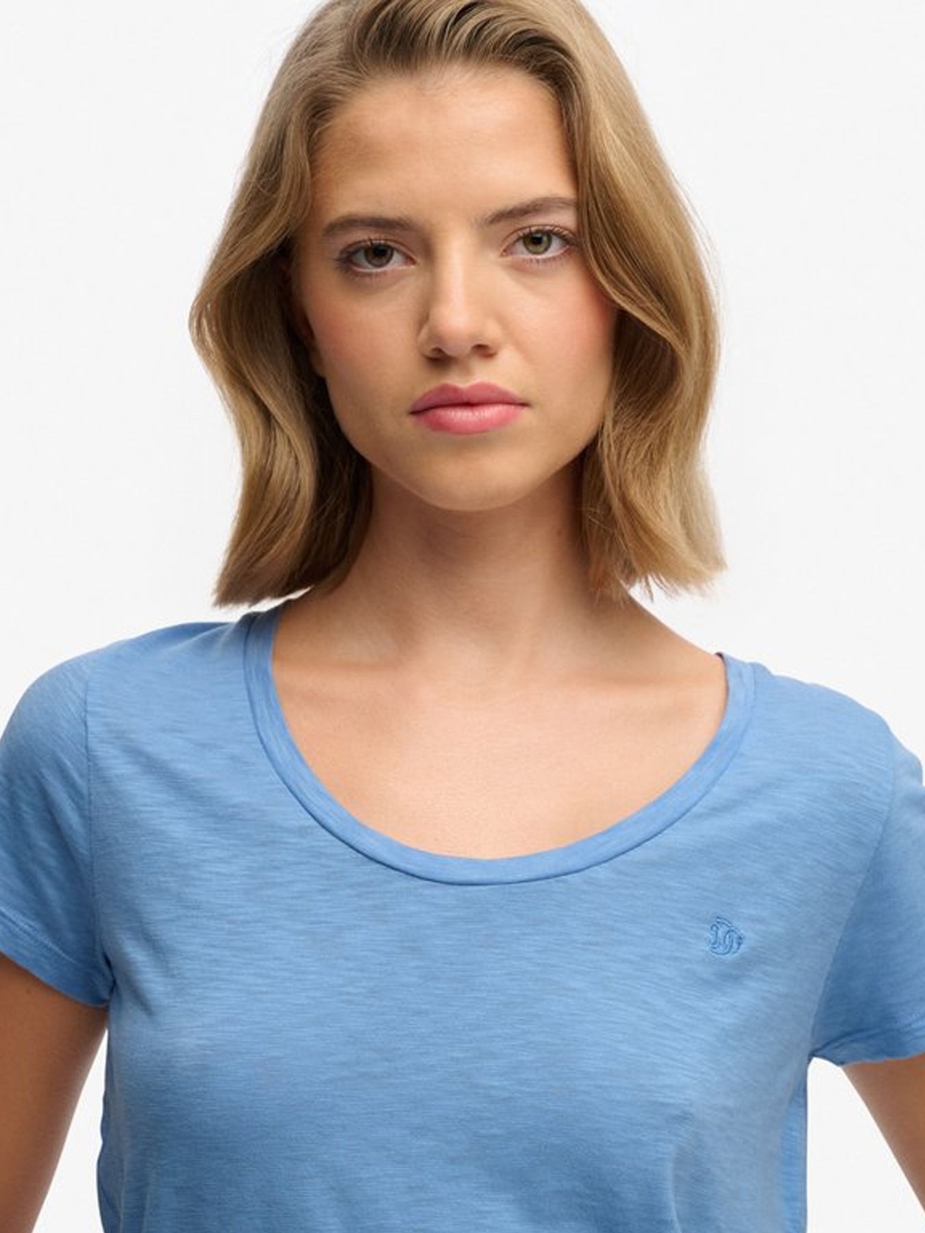 Superdry Studios scoop neck tee Bluebell 2900166241072