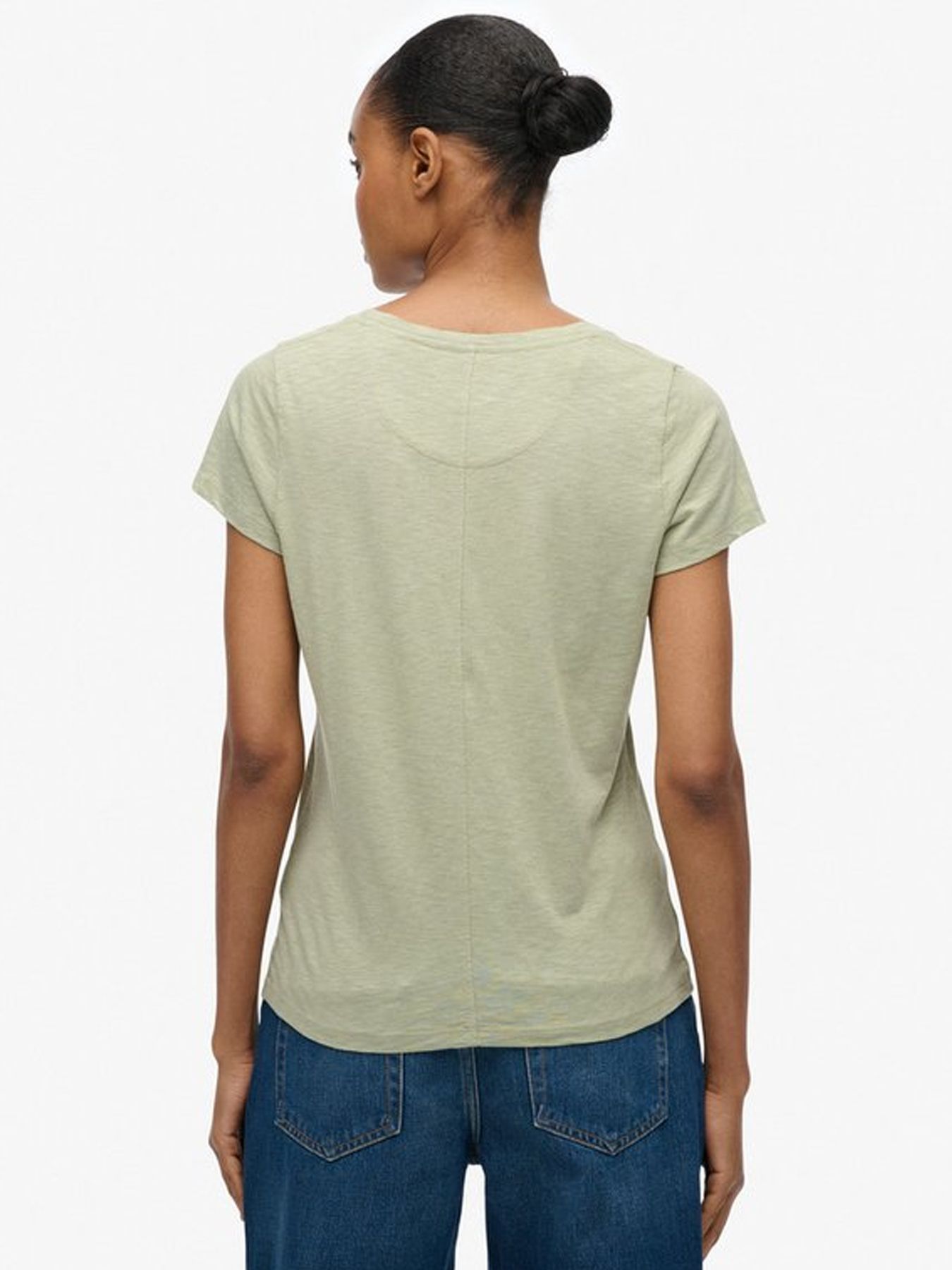 Superdry Studios scoop neck tee Dusty Sage 2900166087069