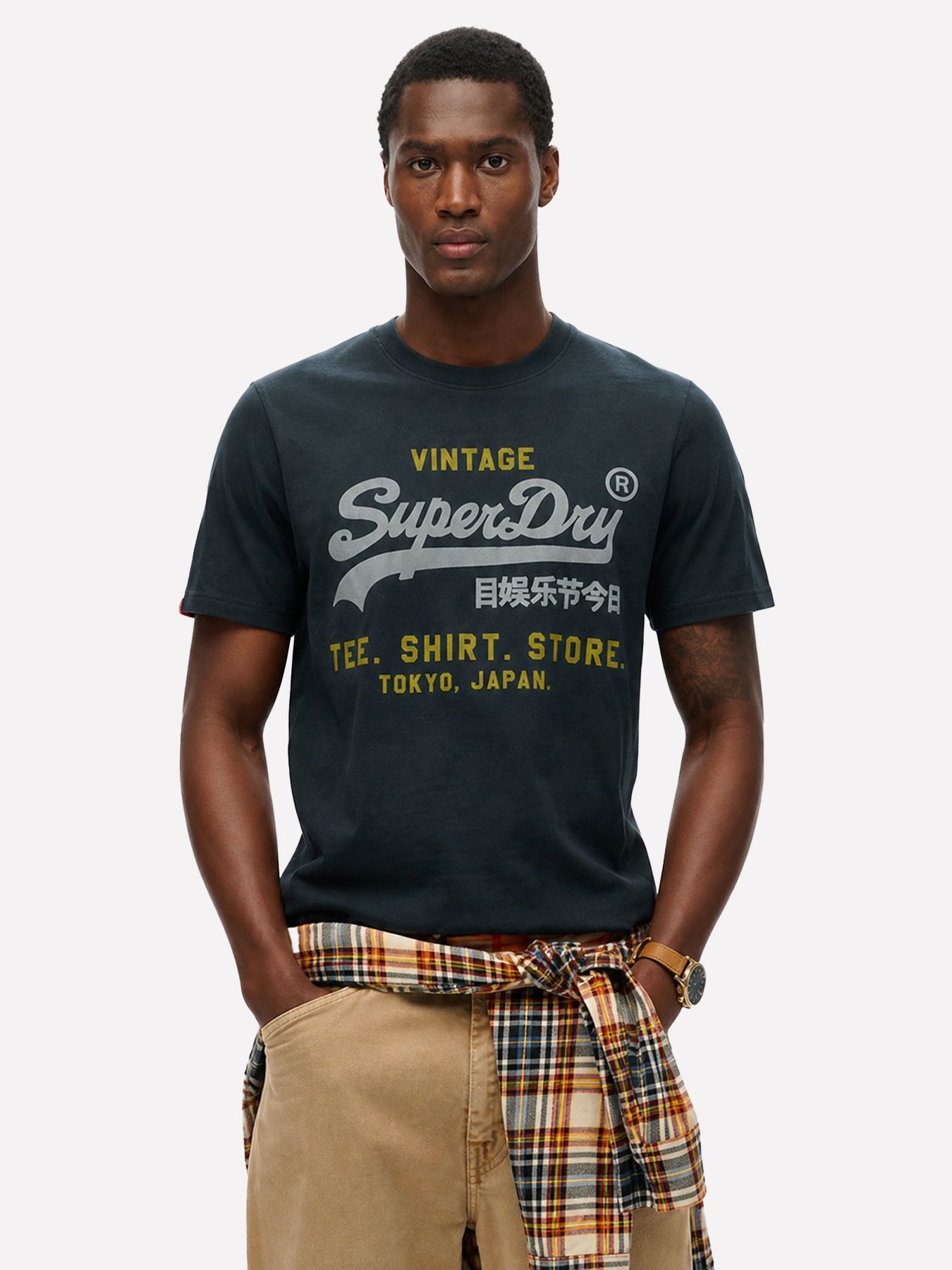 Superdry Vl Heritage relaxed tee Eclipse 00118196-98T