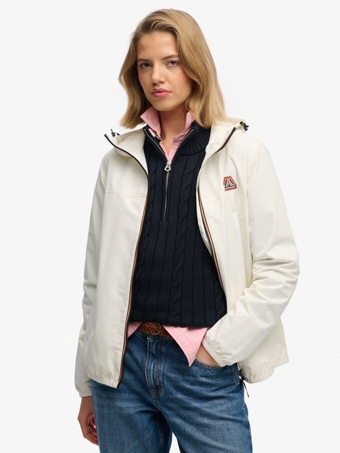 Superdry Essential tri windbreaker jkt off white 2900166106043