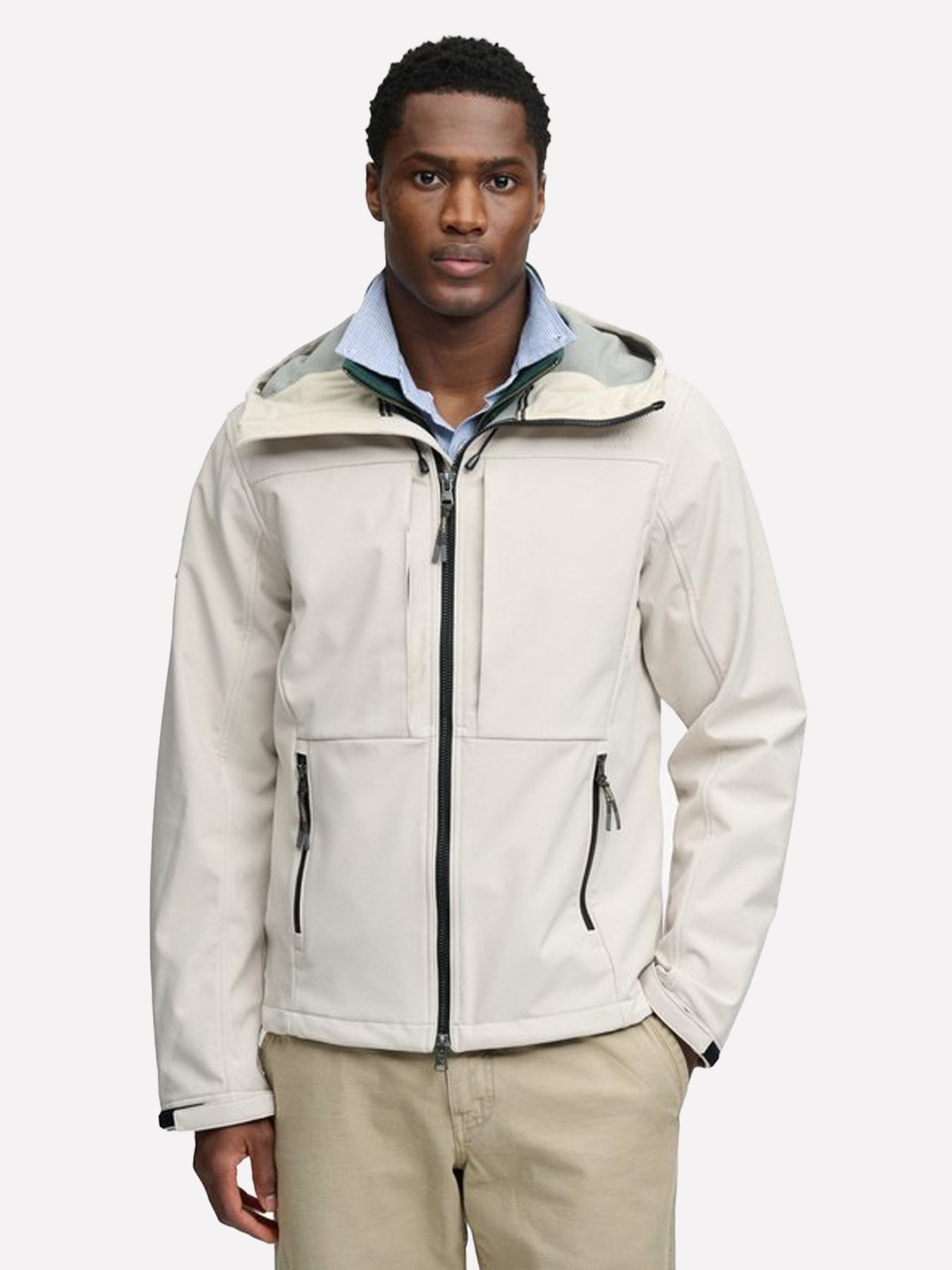 Superdry Hooded softshell trekker jkt Rainy Day 00118203-RAID