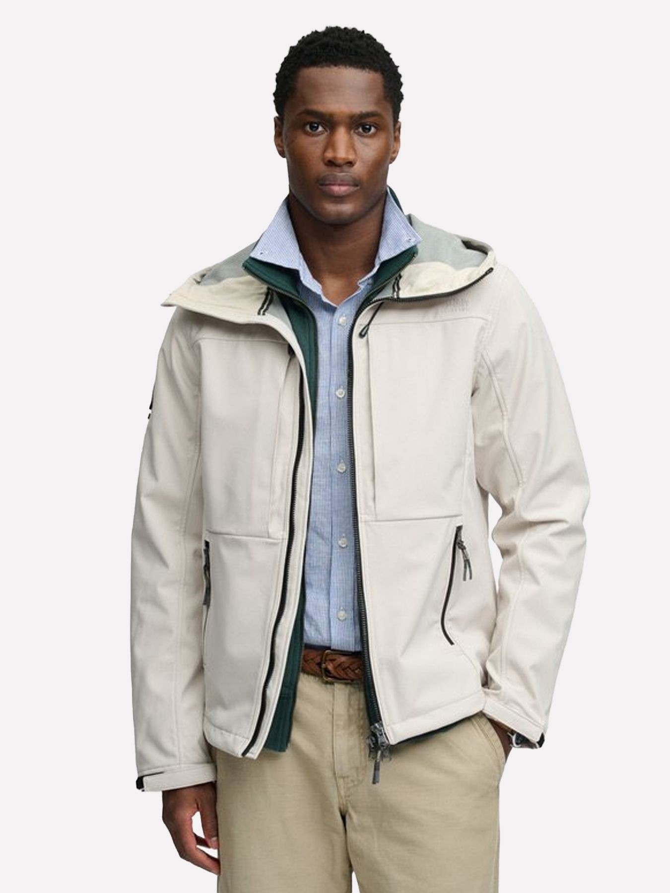 Superdry Hooded softshell trekker jkt Rainy Day 2900166107064
