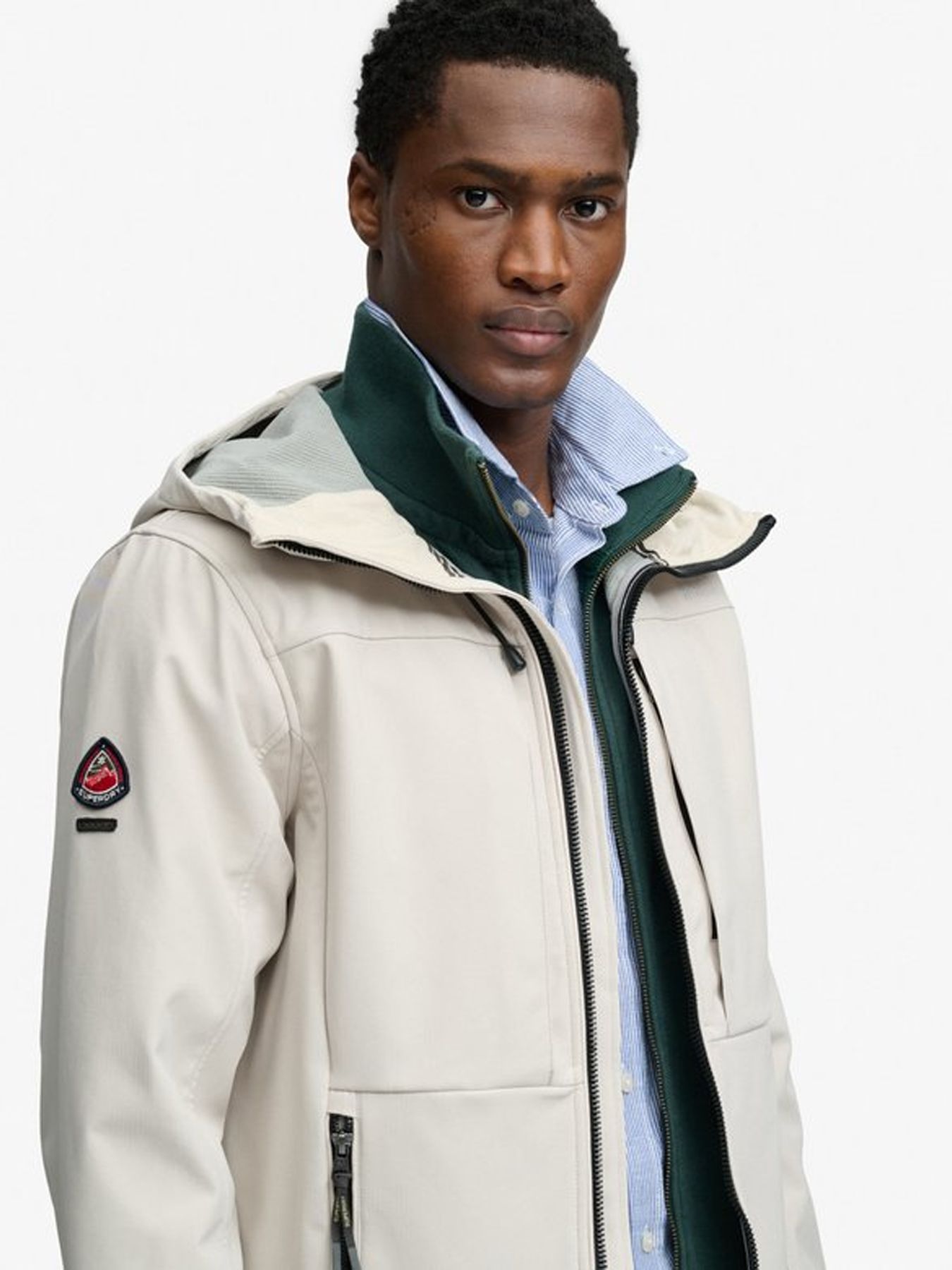 Superdry Hooded softshell trekker jkt Rainy Day 2900166107064
