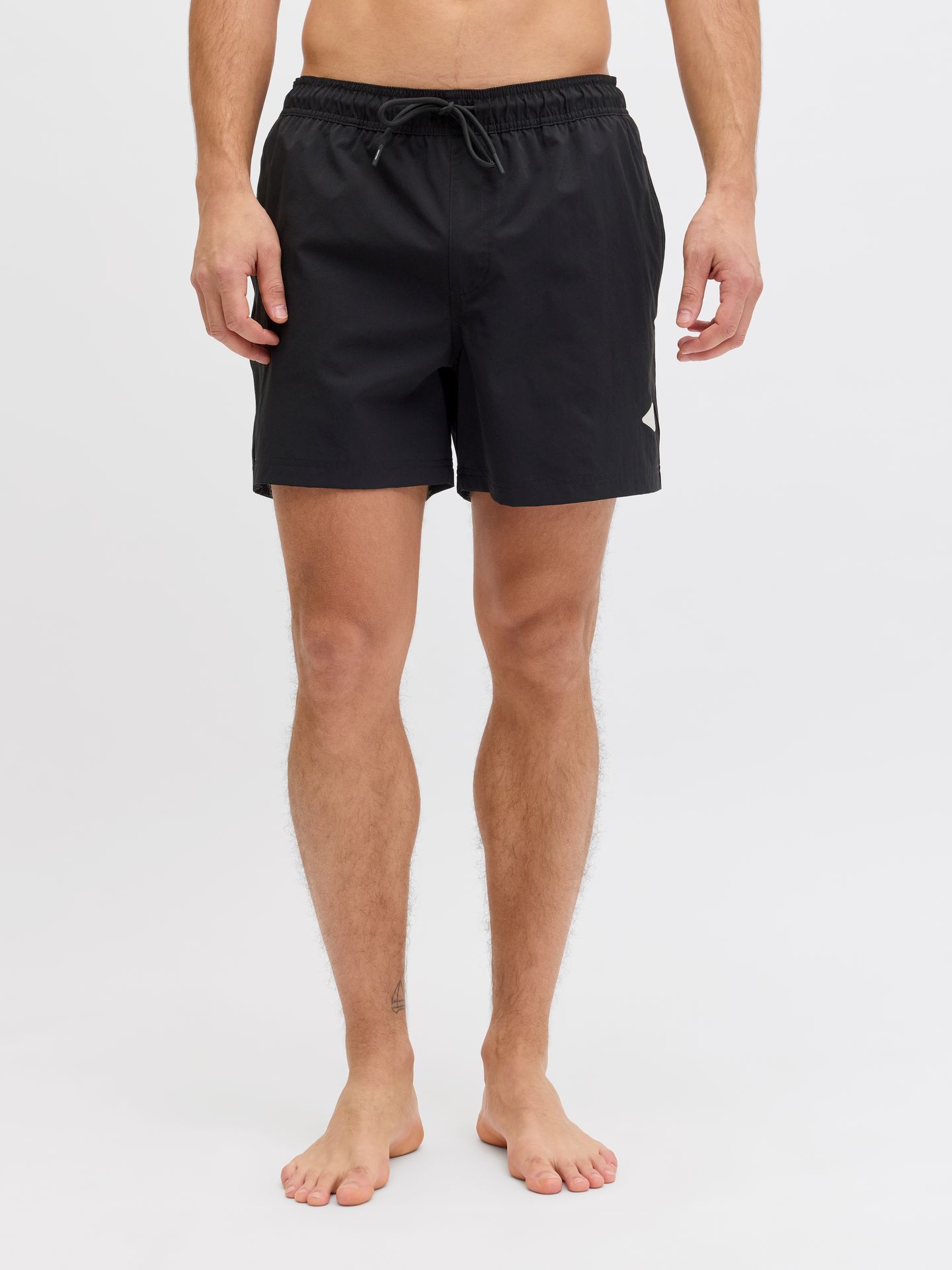 Jack & Jones JPSTMAUI TROPIC SOLID SWIM SHORTS R Black 2900166115045