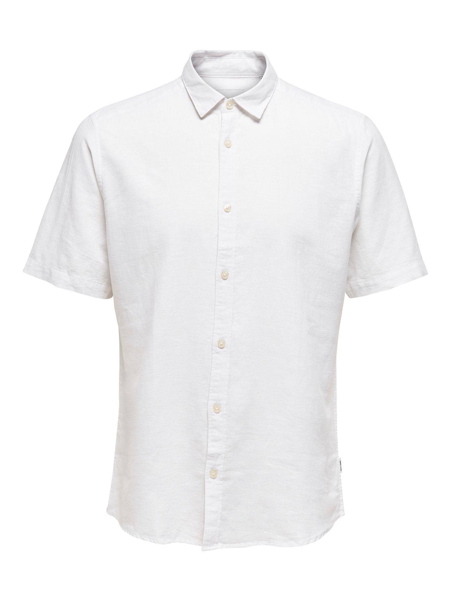 Only & Sons ONSCAIDEN LIFE SS SOLID LINEN BLEND White 00118208-EKA26011400000111