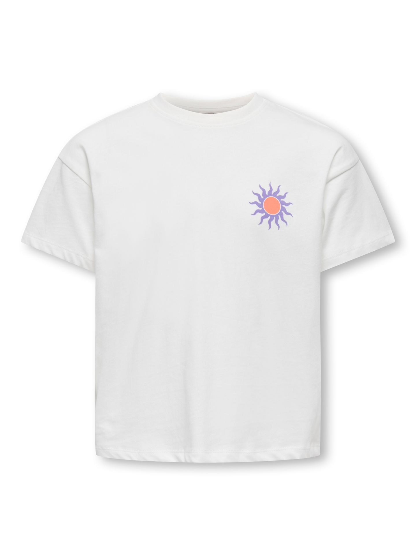 Only KOGSOLI-VERAS S/S TOP CS JRS Cloud Dancer/Pomegranate 00118210-EKA26011400000362