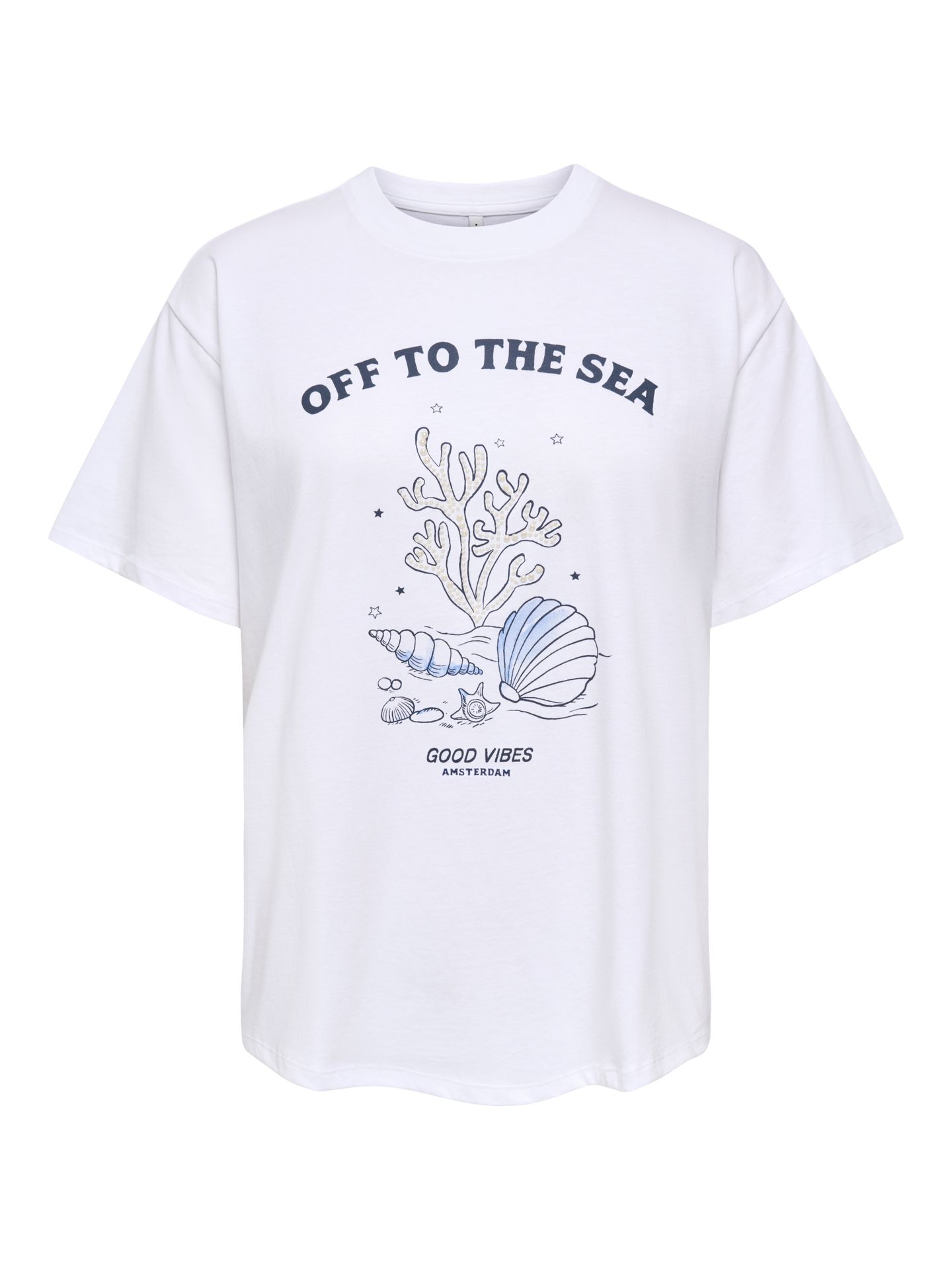 Only ONLCELINE PRINT S/S TOP JRS Bright White/HEART 00118211-EKA26011400000290