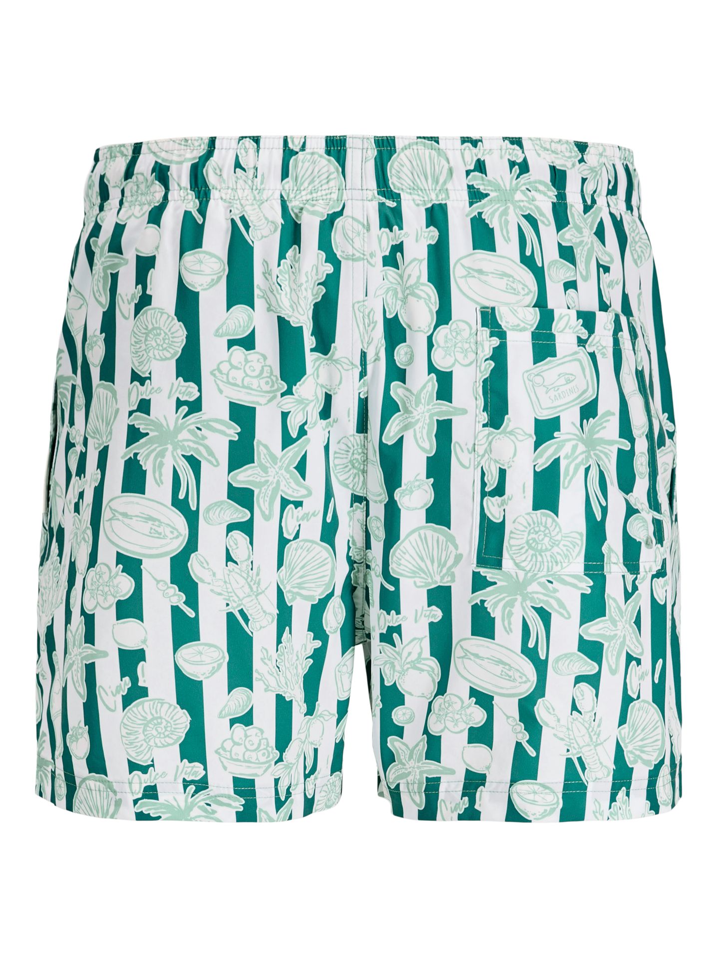 Jack & Jones JPSTMAUI VIBES NOVELTY AOP SWIM SHO Granite Green 2900166138051