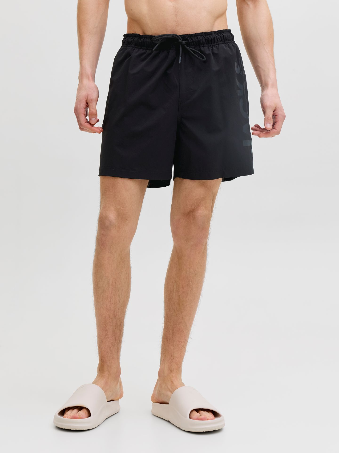 Jack & Jones JPSTMAUI WAVE LOGO SWIM SHORTS REG Black 00118214-EKA26011400000232