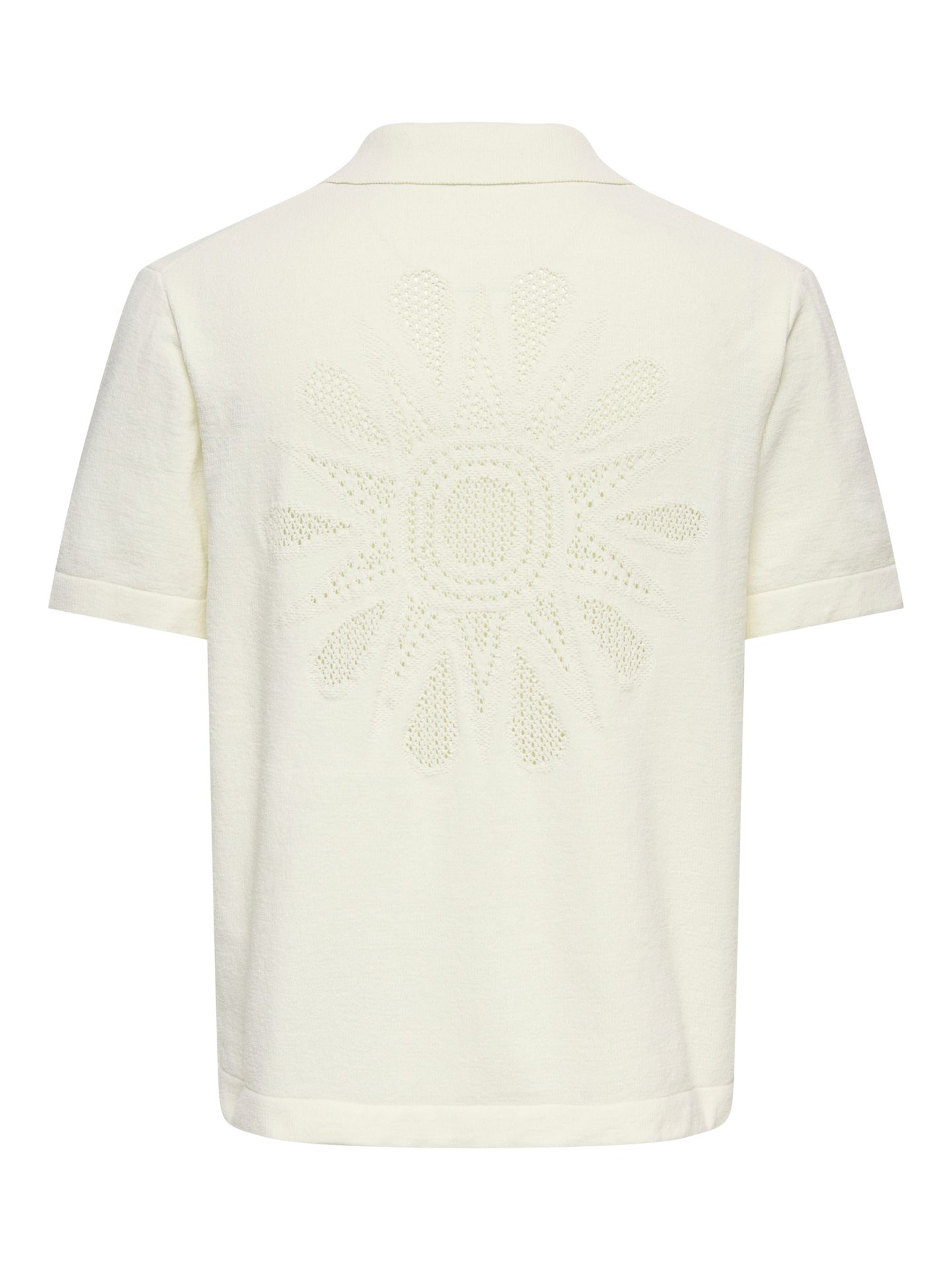 Only & Sons ONSJAM LIFE REG SS SHIRT KNIT Egret 2900166152026