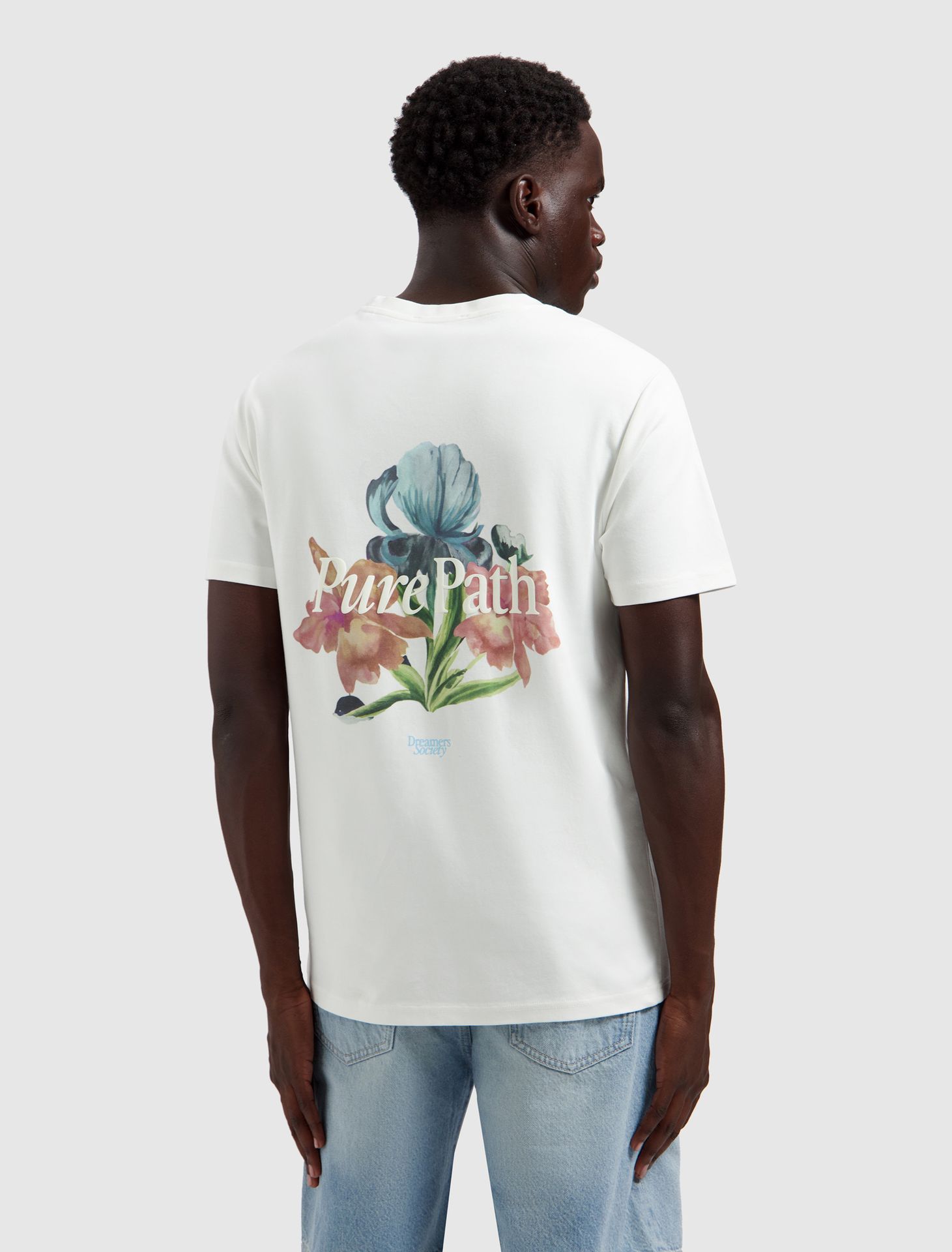 Pure Path Trio of Flowers T-shirt 45 off white 00118230-EKA26015200000005