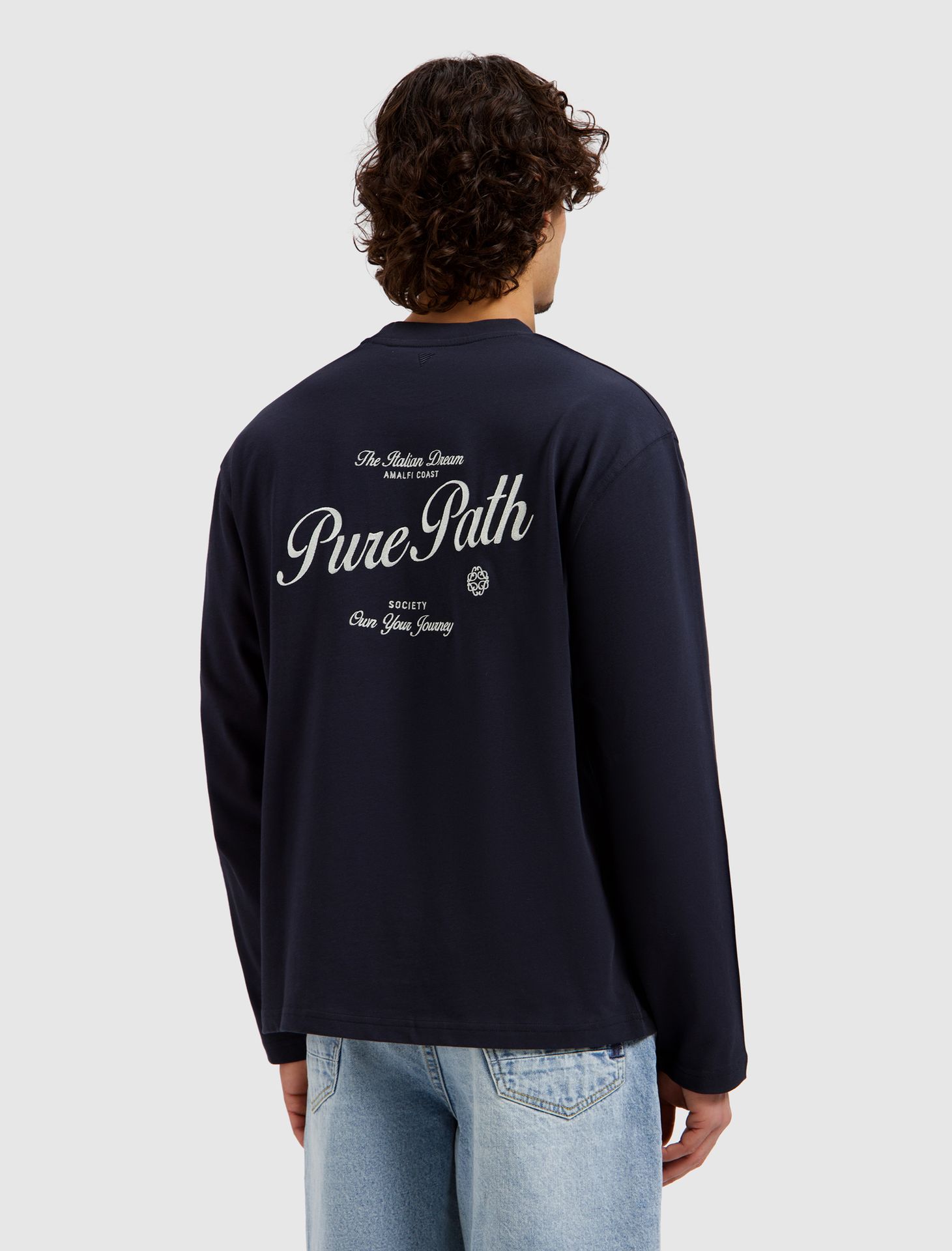Pure Path Italian Dream Longsleeve T-shirt 57 dark navy 00118231-EKA26015200000006
