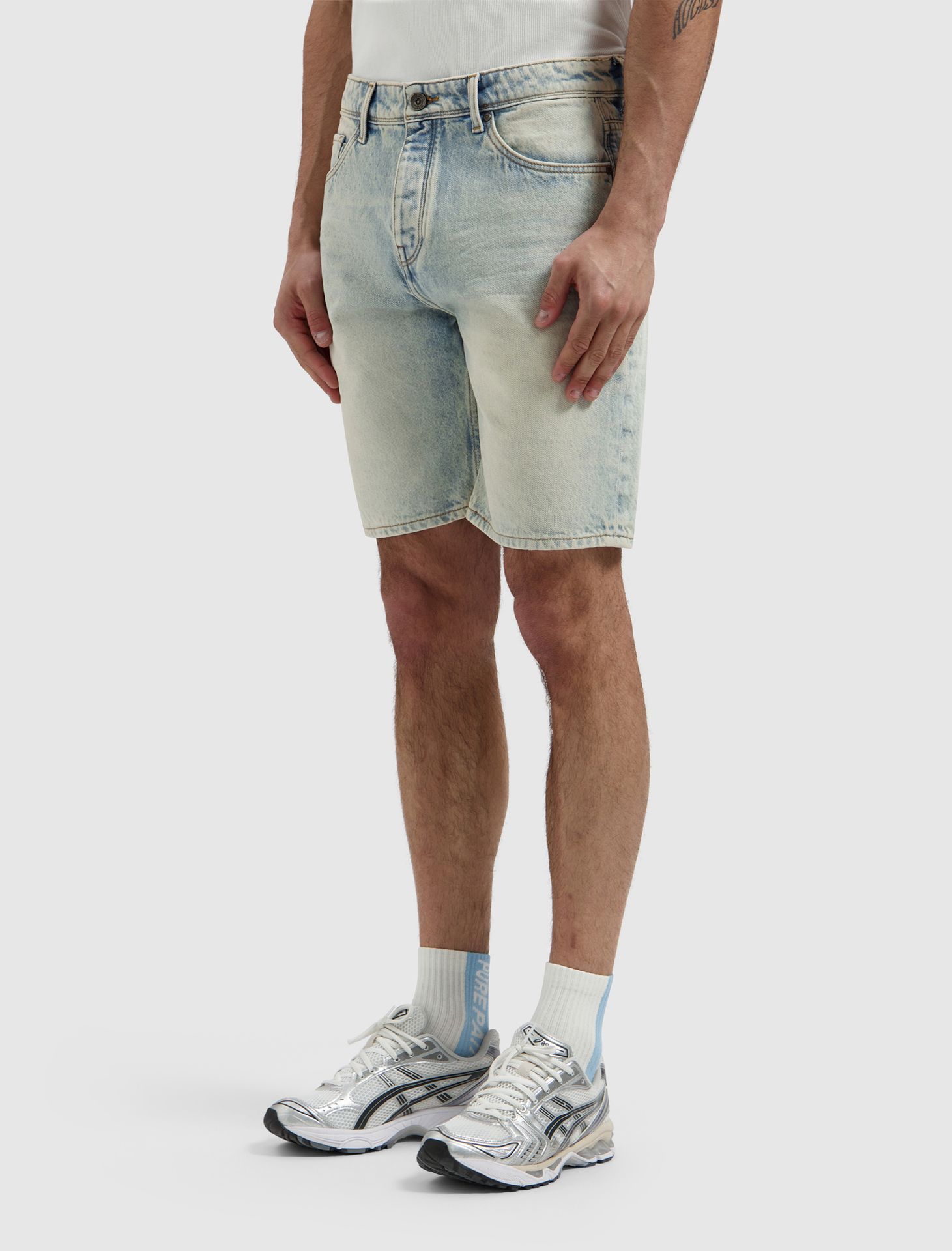 Pure Path The Owen Regular Fit Short 88 denim blue green 00118236-EKA26015200000007