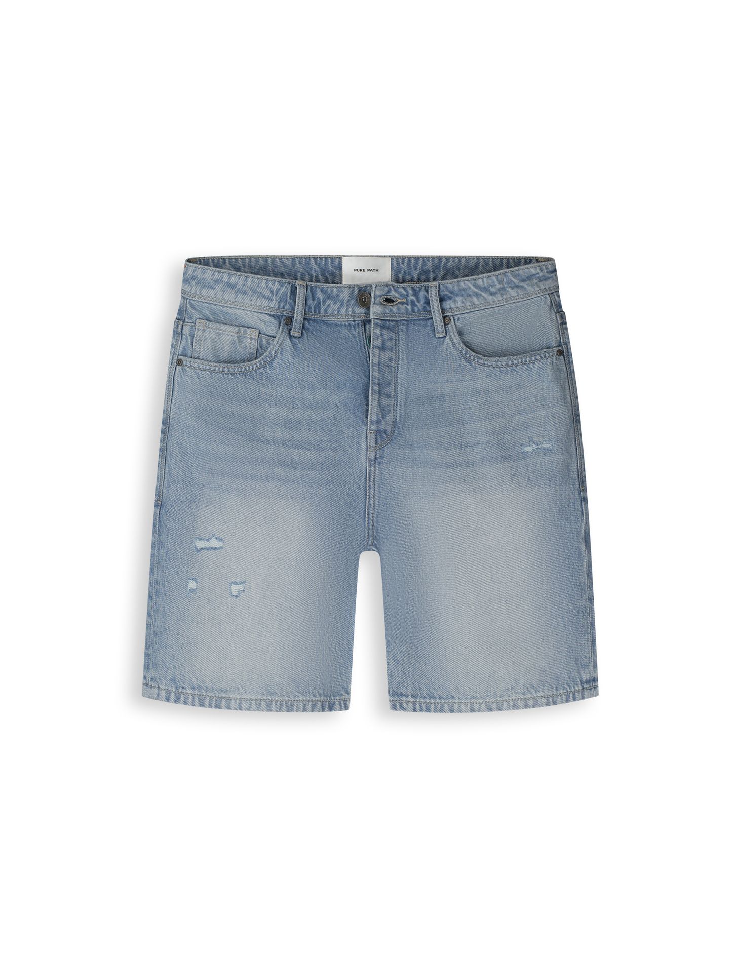 Pure Path The Owen Regular Fit Short 82 denim light blue 00118237-EKA26015200000008
