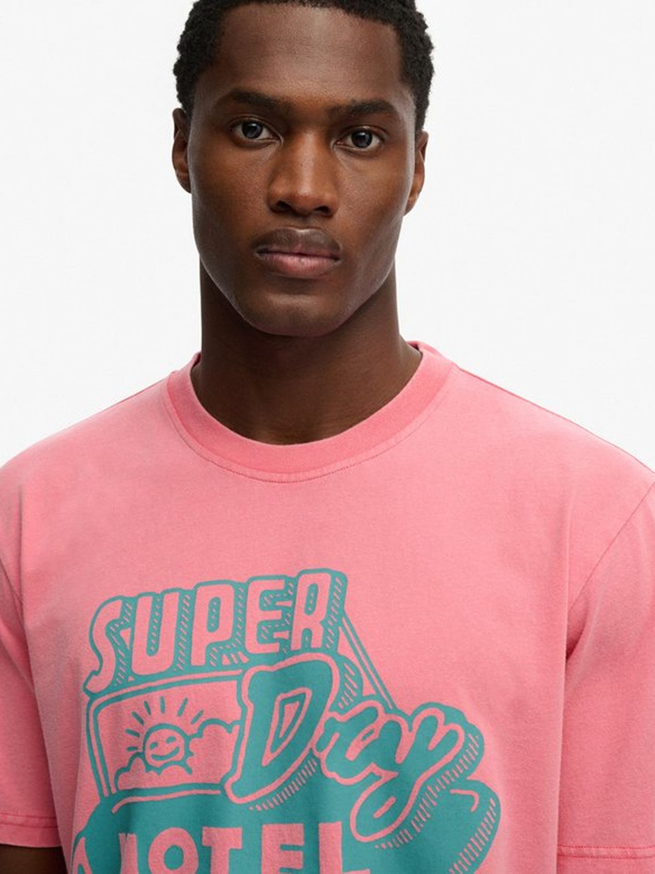 Superdry Roadside trade loose tee Desert rose pink 2900166247043