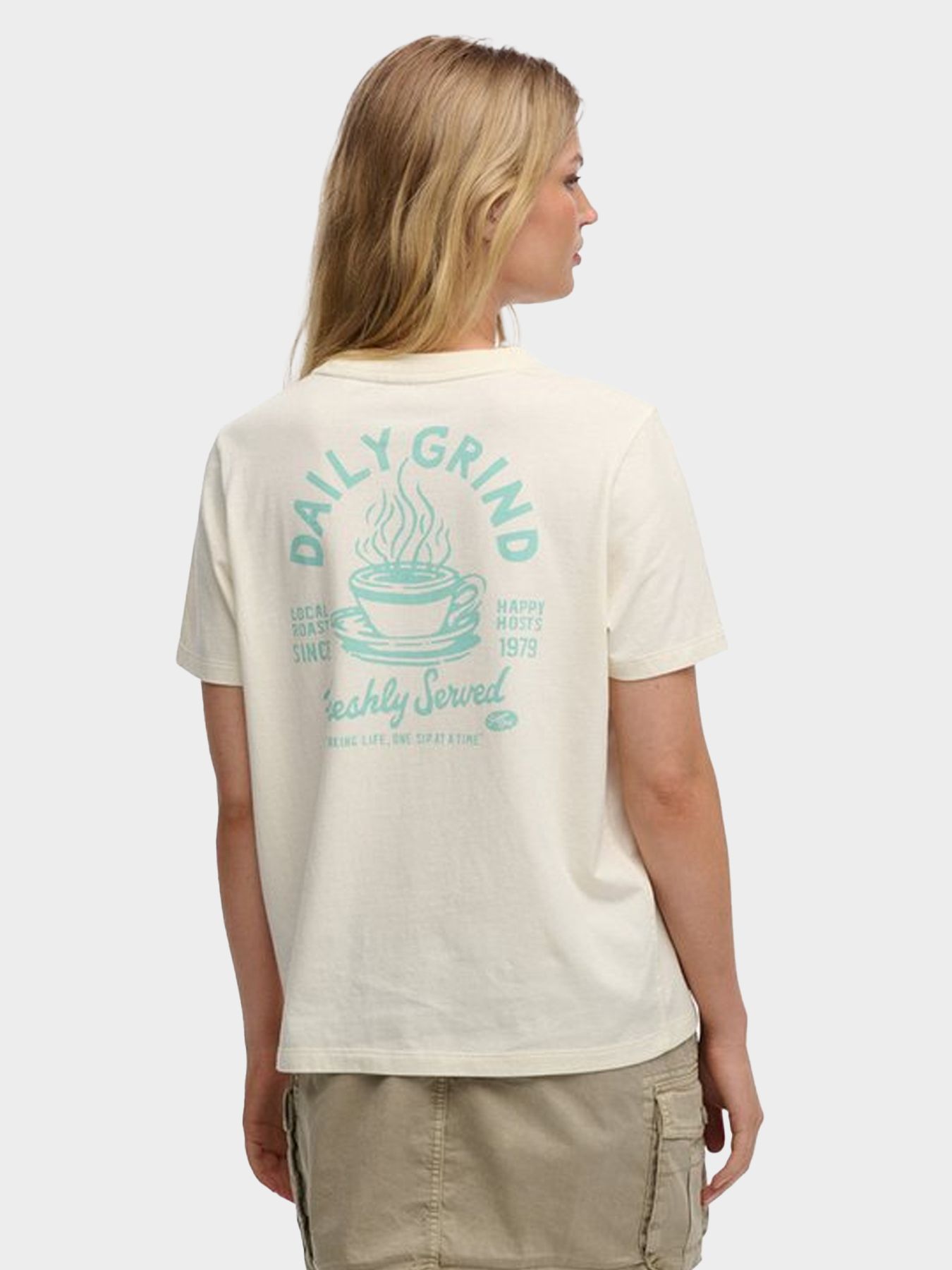 Superdry Roadside trade relaxed tee Desert Bone 2900166250036