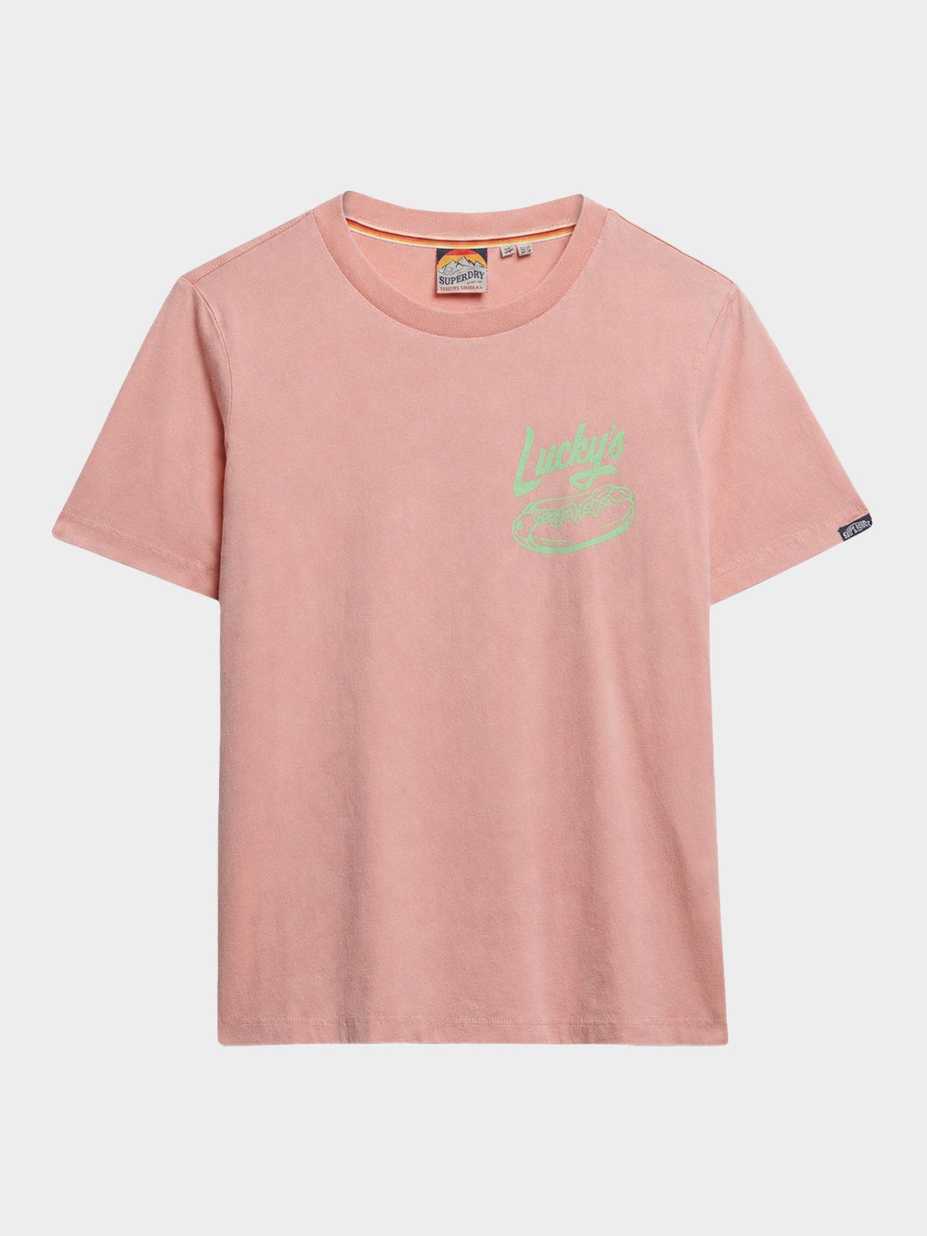 Superdry Roadside trade relaxed tee Peach Amber Pink 2900166251064