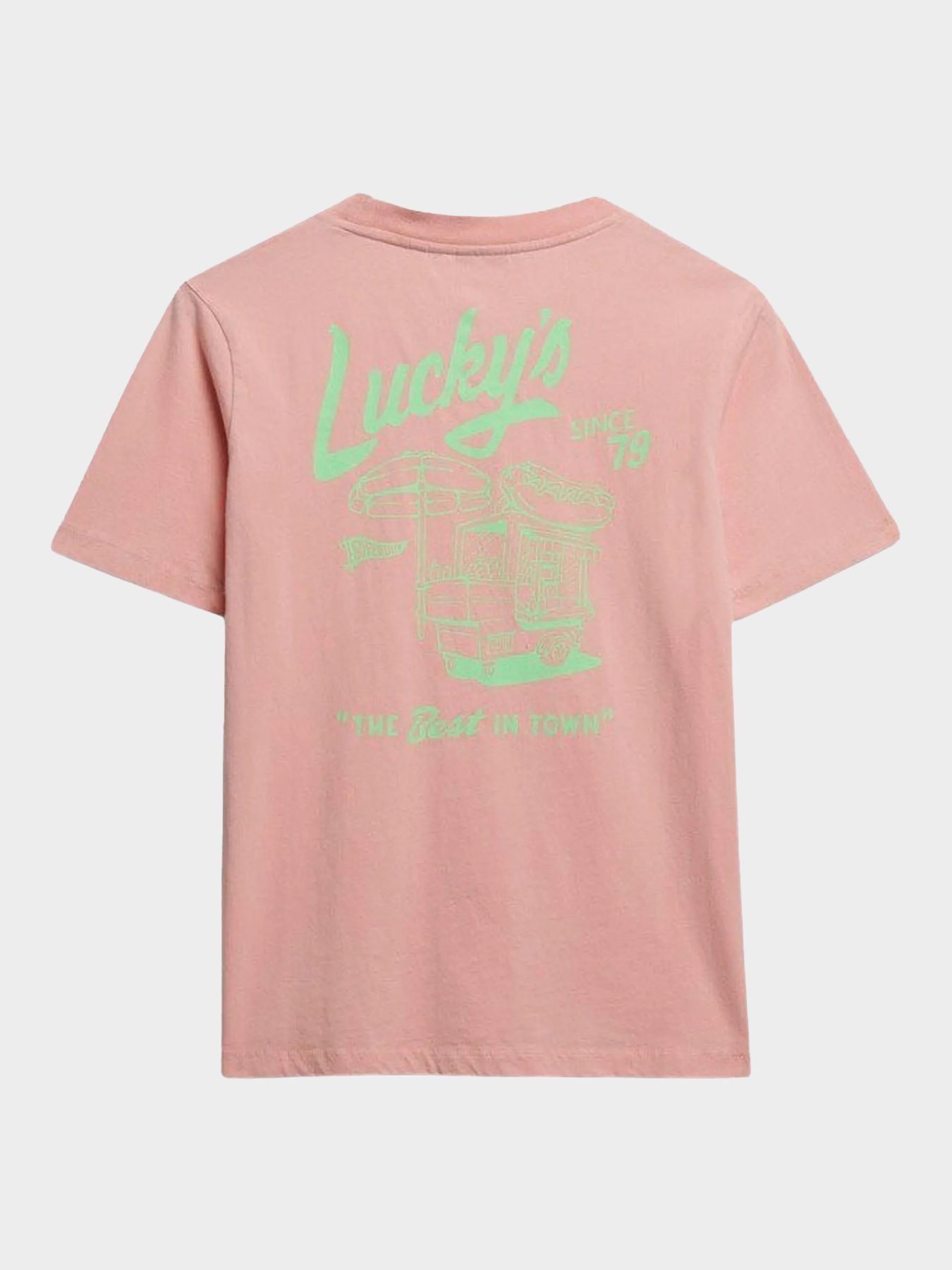Superdry Roadside trade relaxed tee Peach Amber Pink 2900166251064