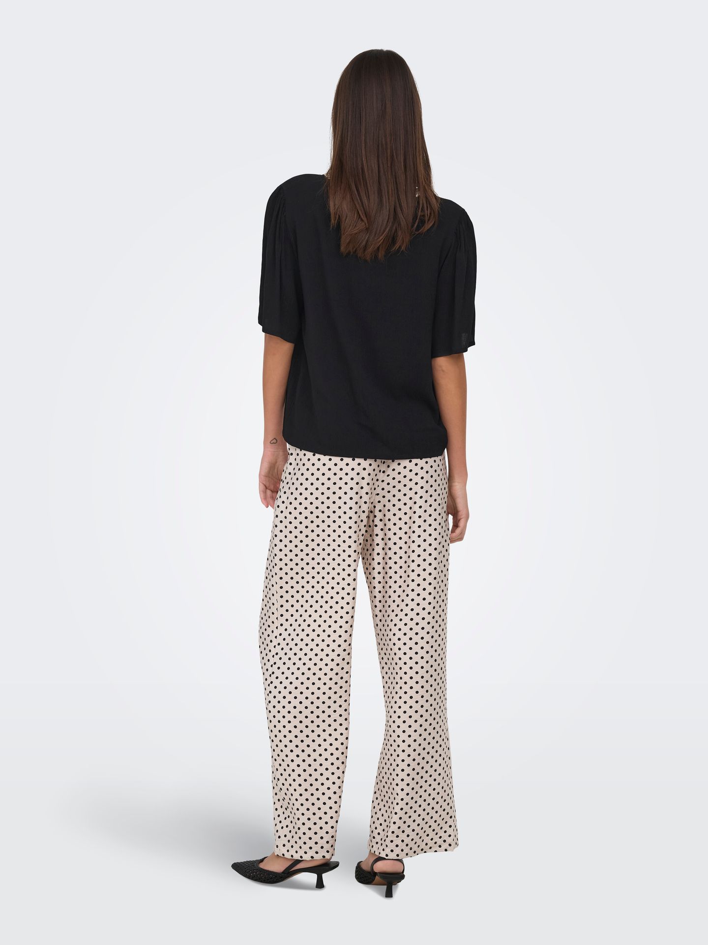 Only JDYLIVA 2/4 EMB. TOP WVN Black/LEO AOP 2900166261025