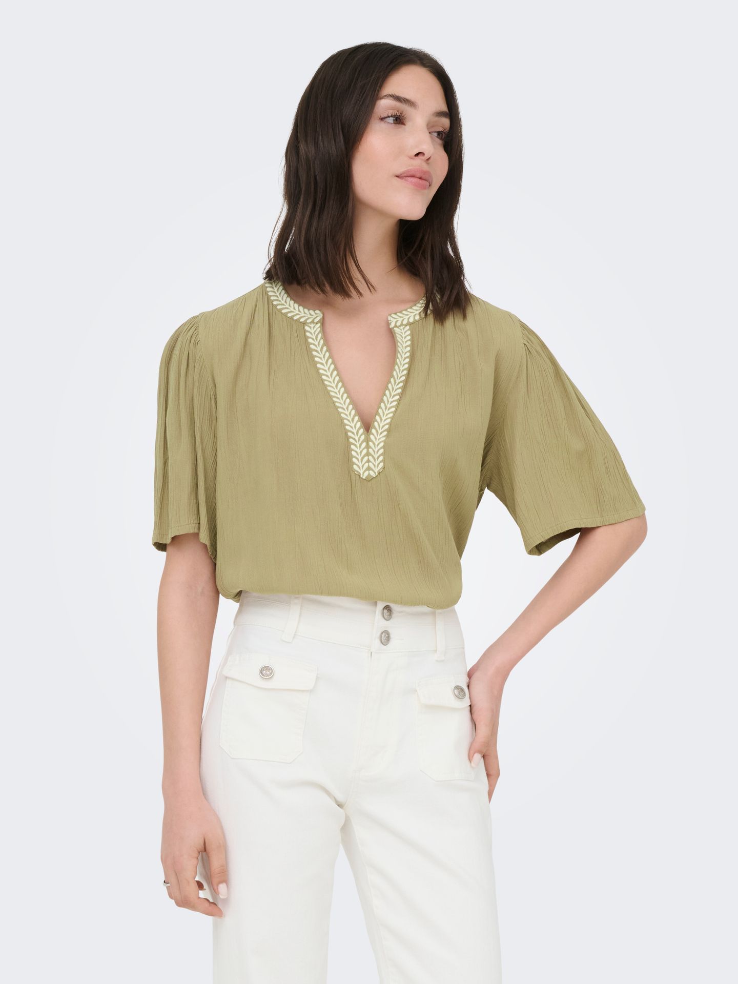 Only JDYLIVA 2/4 EMB. TOP WVN Petrified Oak 2900166260011