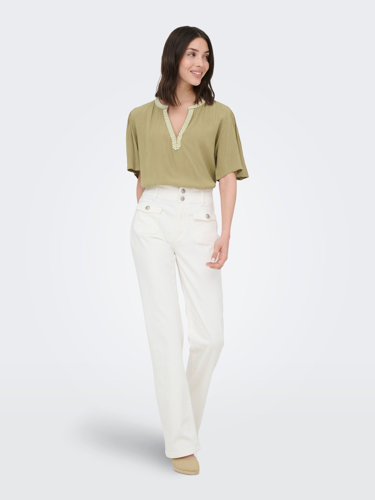 Only JDYLIVA 2/4 EMB. TOP WVN Petrified Oak 2900166260011