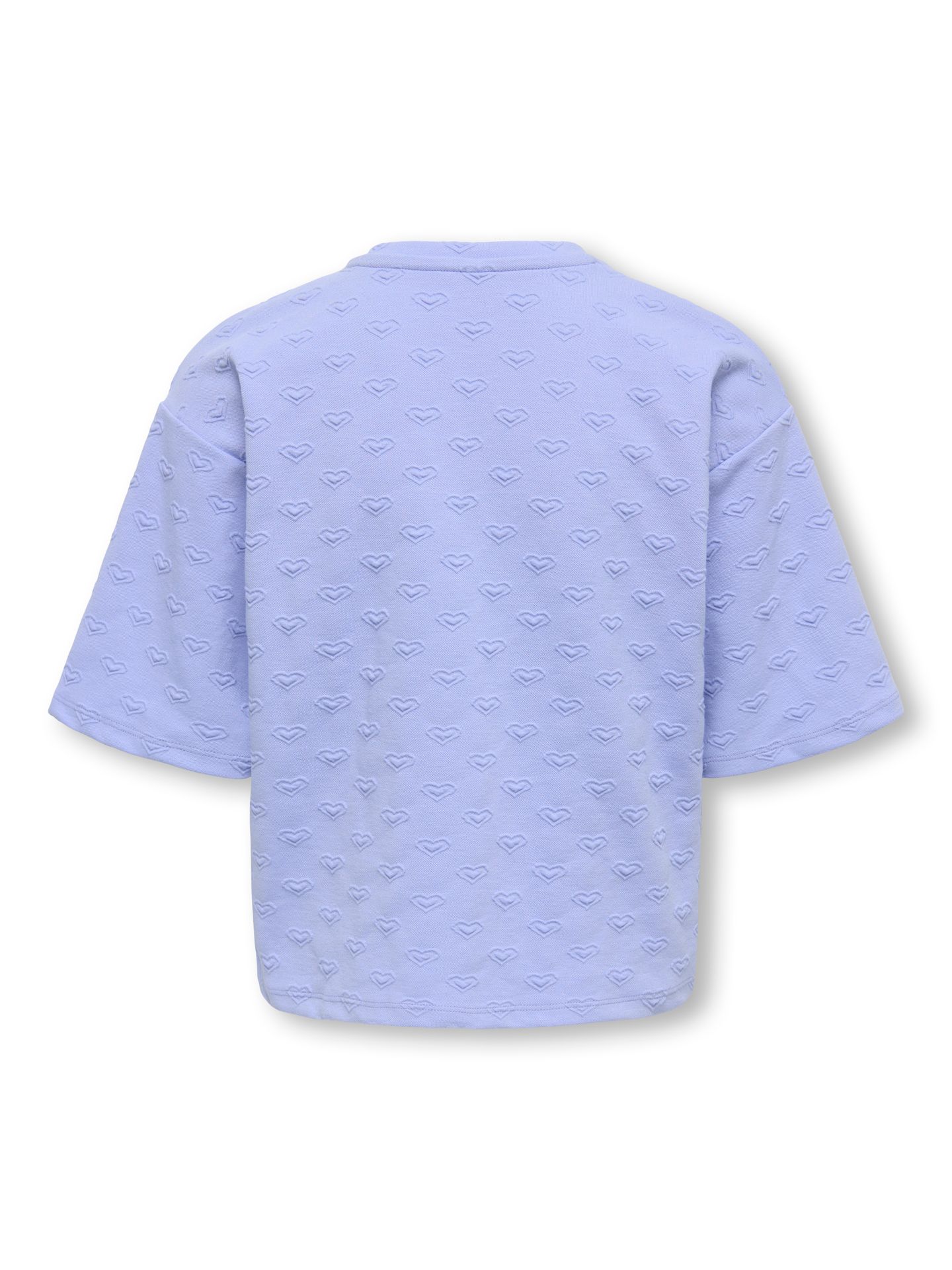 Only KOGSIMONE S/S HEART O-NECK SWT Ultramarine/MELANGE 2900166263029