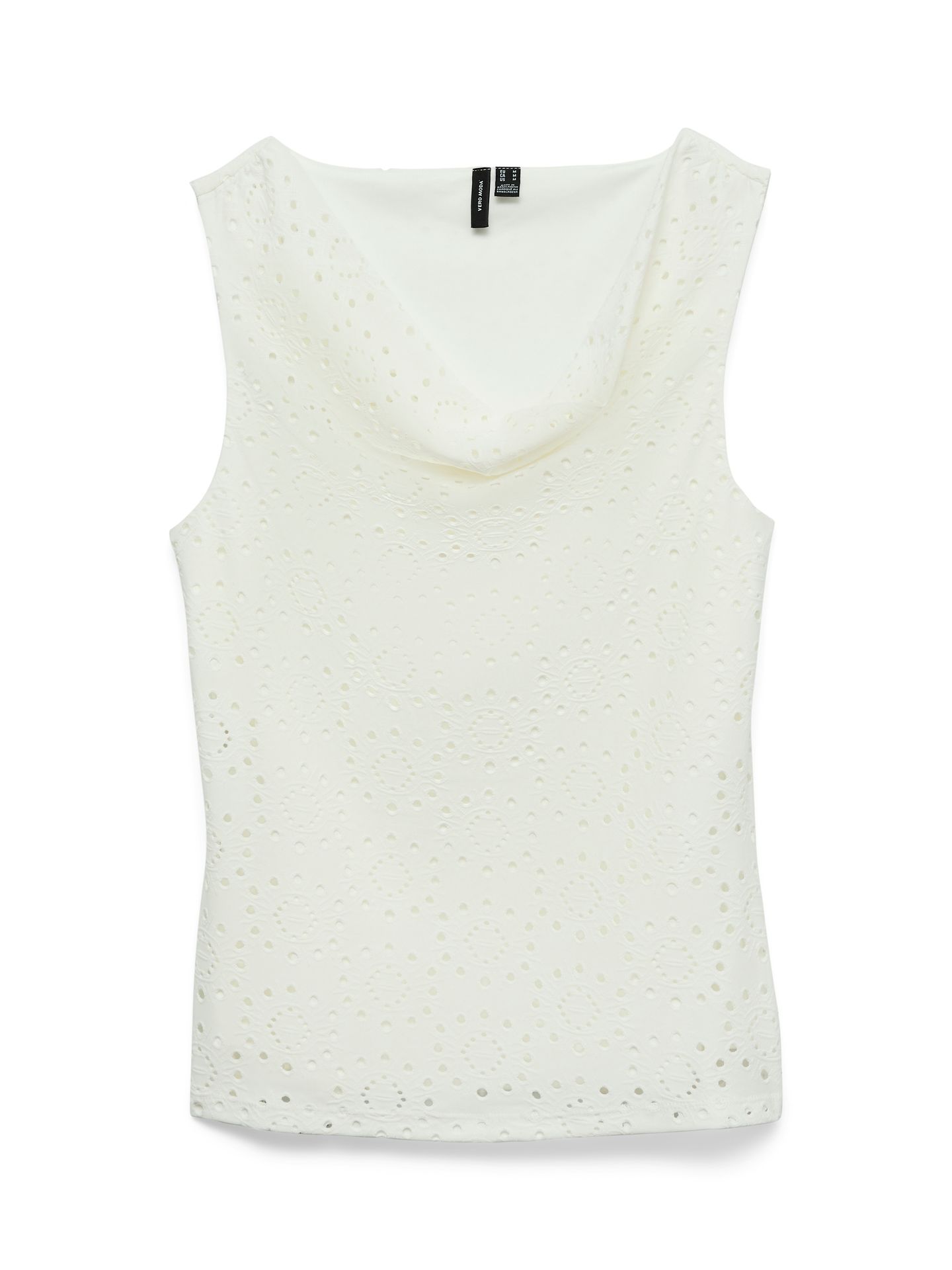 Vero Moda VMTASSA LIV SL WATERFALL TOP JRS Snow White 00118259-EKA26011400000350