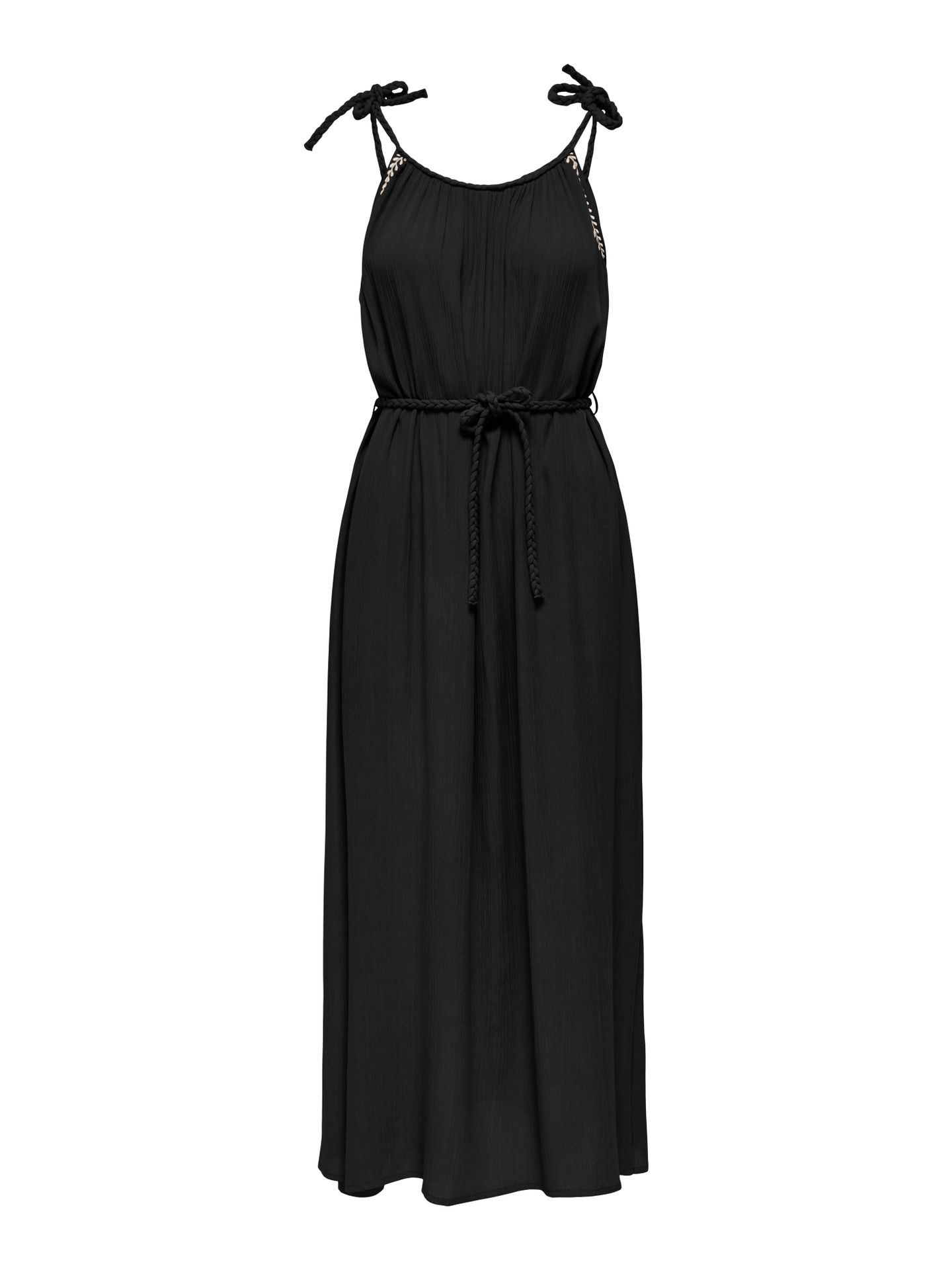 Only JDYLIVA LIFE STRAP MAXI DRESS WVN N Black/With Clara Leo 2900166276050