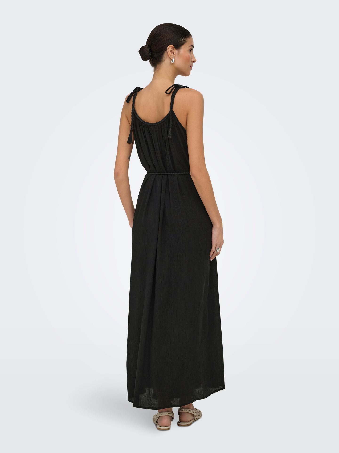 Only JDYLIVA LIFE STRAP MAXI DRESS WVN N Black/With Clara Leo 2900166276050