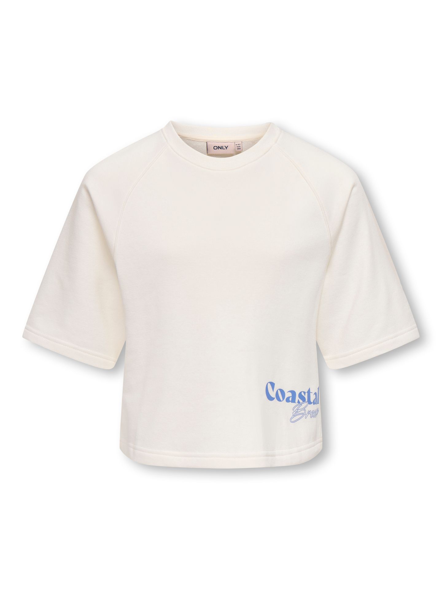 Only KOGCORA LIFE SS O-NECK PRINT UB SWT Cloud Dancer/2024 BRODERIE ANGLAISE 00118264-EKA26011400000187