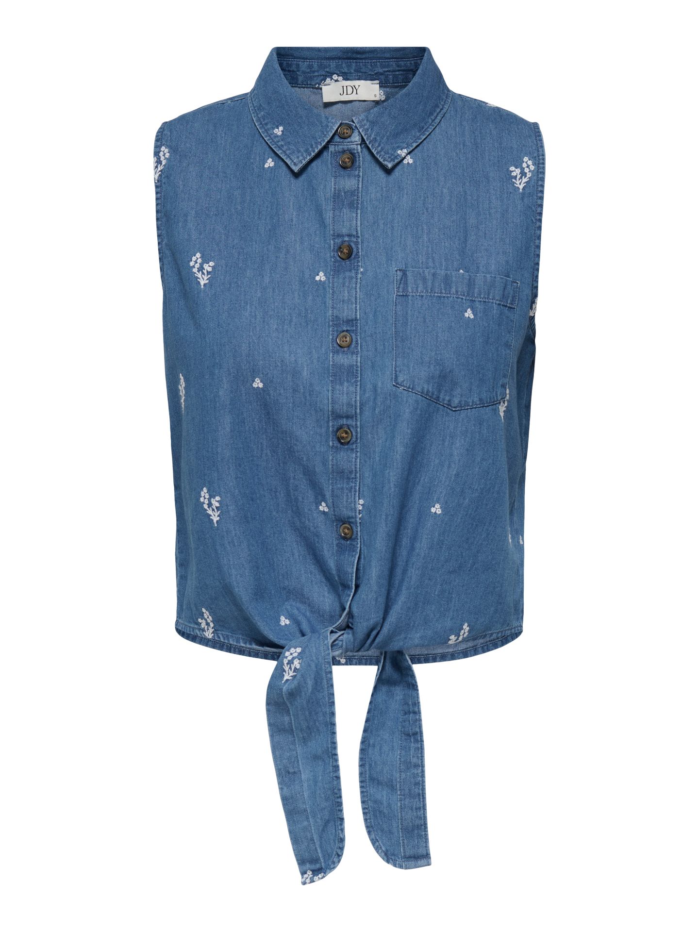 Only JDYKAI S/L SHIRT WVN DIA Light Blue Denim/EMB 2900166279037