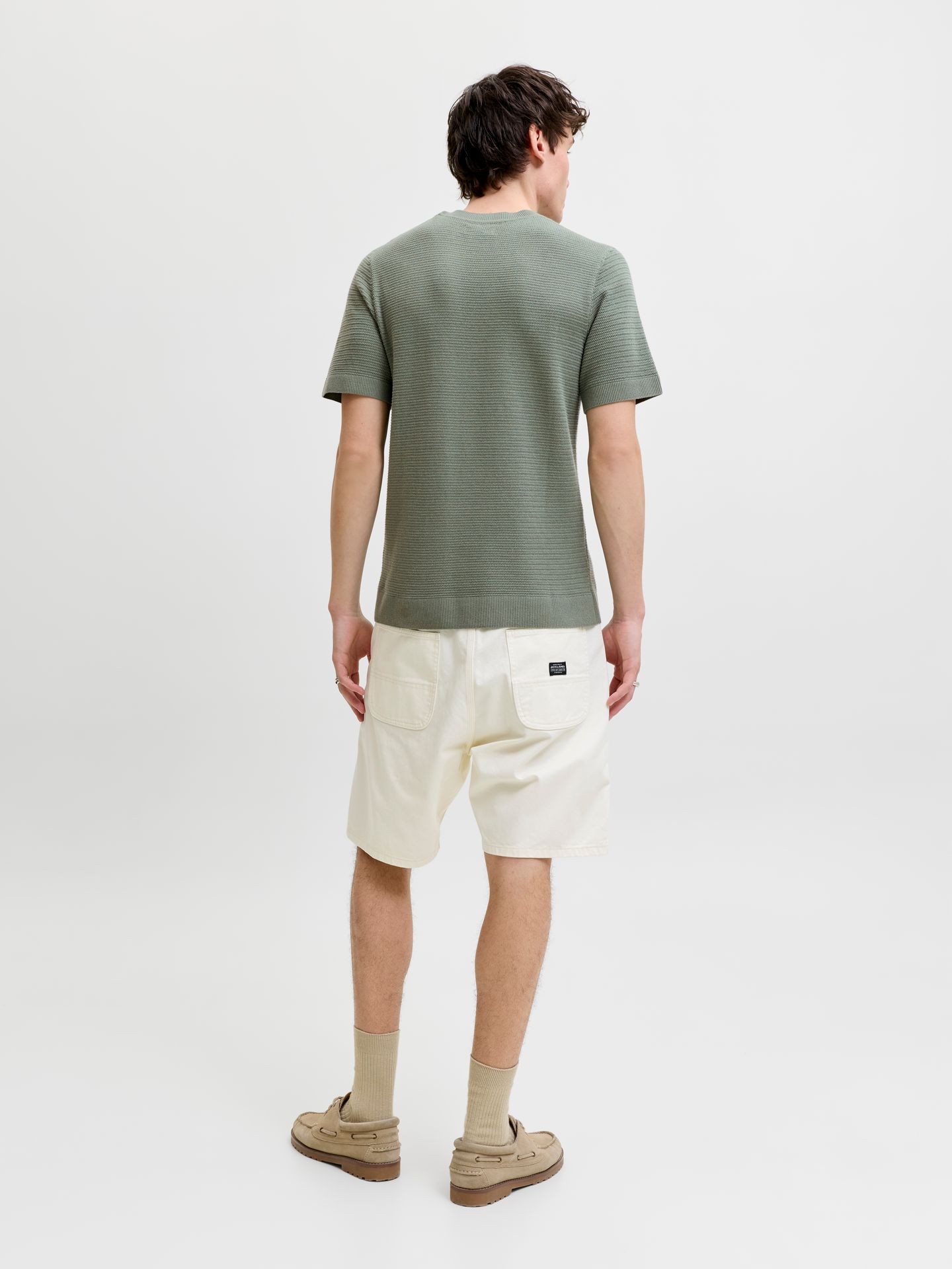 Jack & Jones JPRBLURILEY KNIT CREW NECK SS SN Laurel Wreath 2900166286011