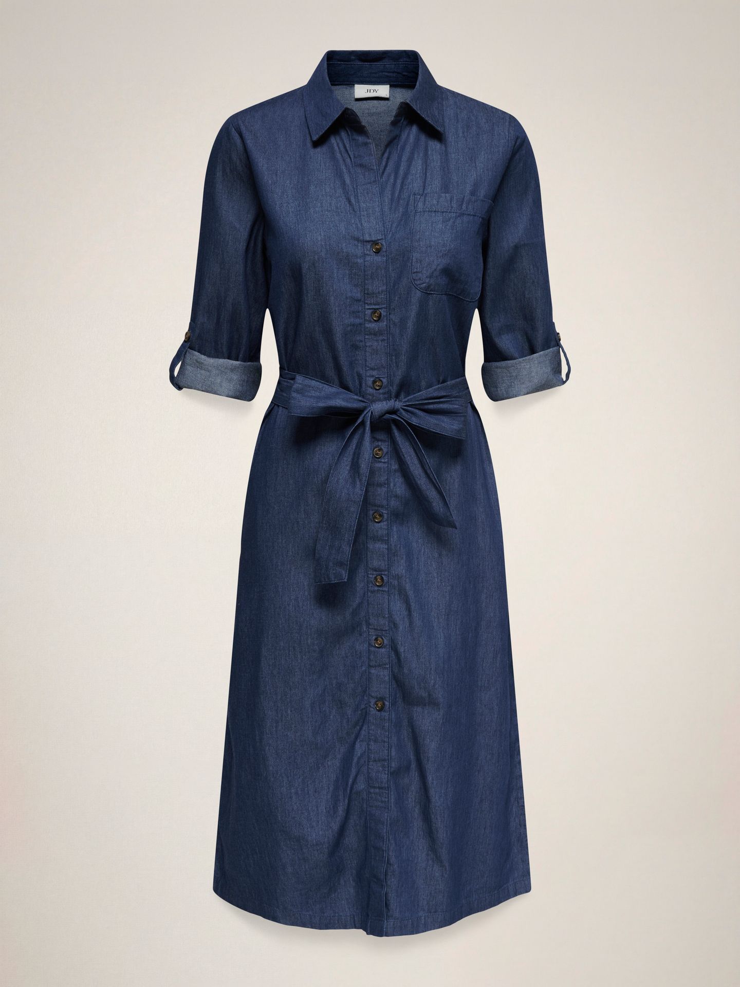 JDY JDYKAI 3/4 MIDI SHIRT DRESS WVN DIA Medium Blue Denim 00118270-EKA26011400000053