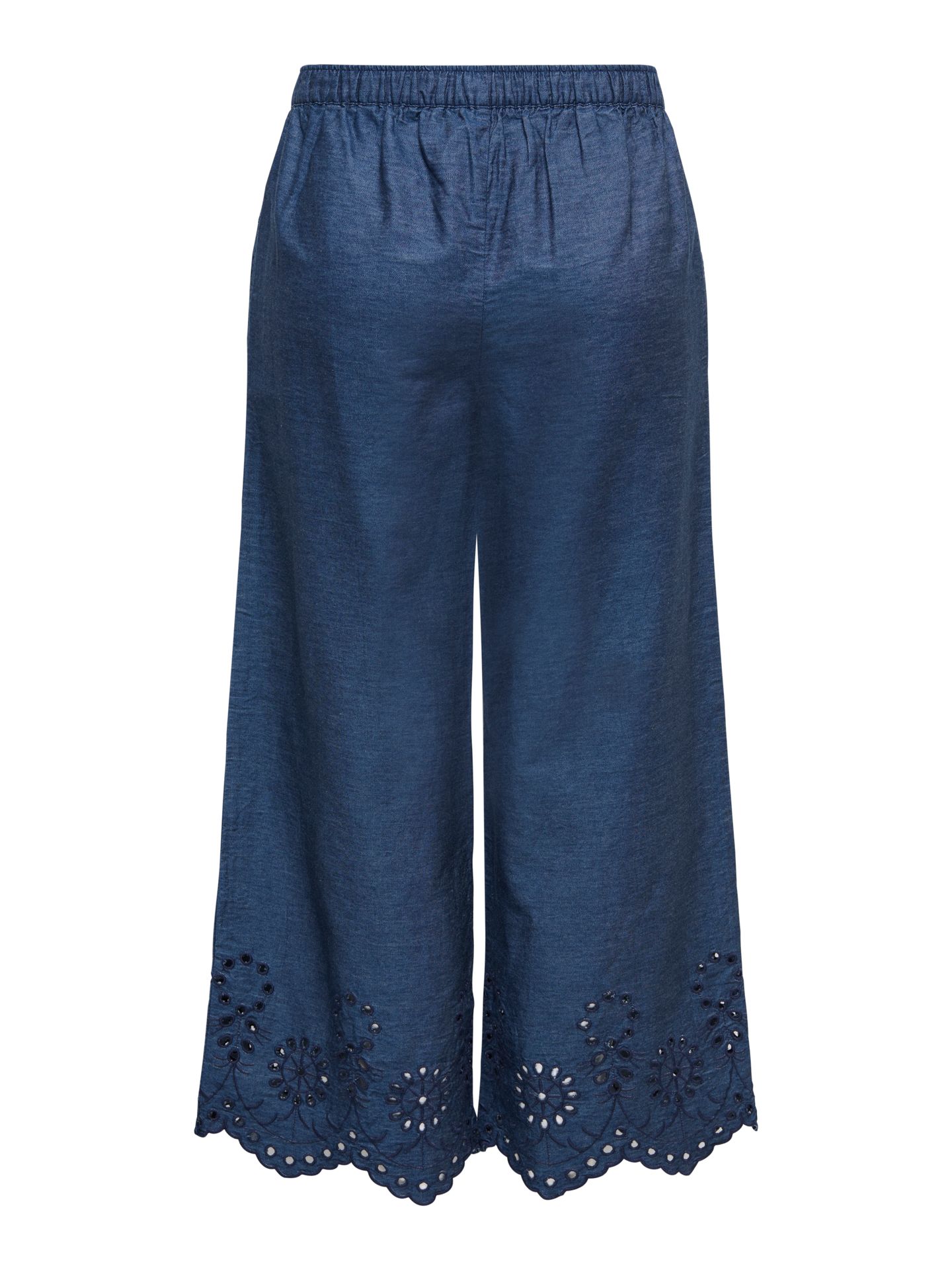 JDY JDYMARGOT BILLE HW EMBR ANK PANT WV Medium Blue Denim/W/STRIPES 2900166294030