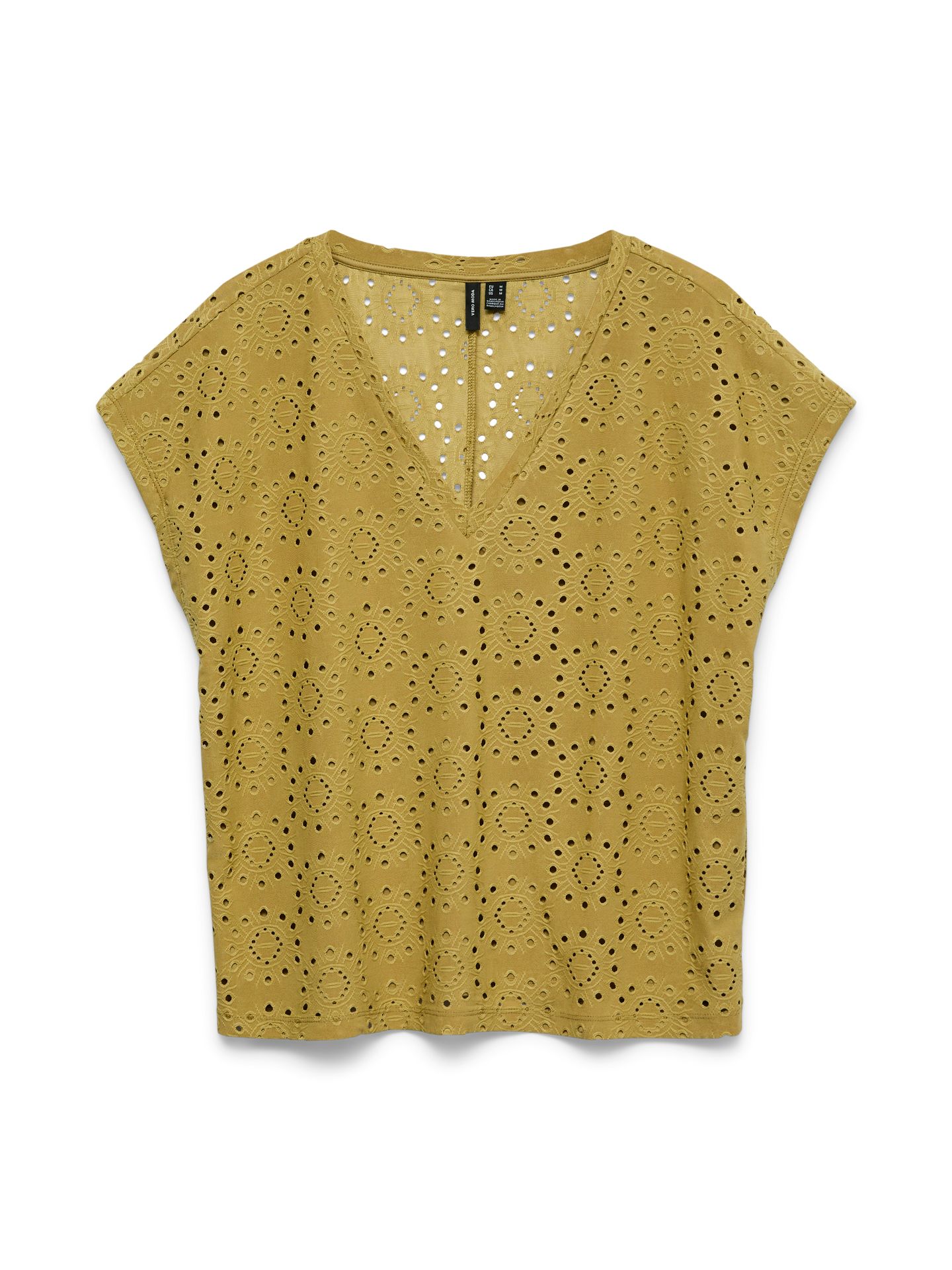 Vero Moda VMTASSA LIV SS V-NECK TOP JRS Willow 00118274-EKA26011400003393