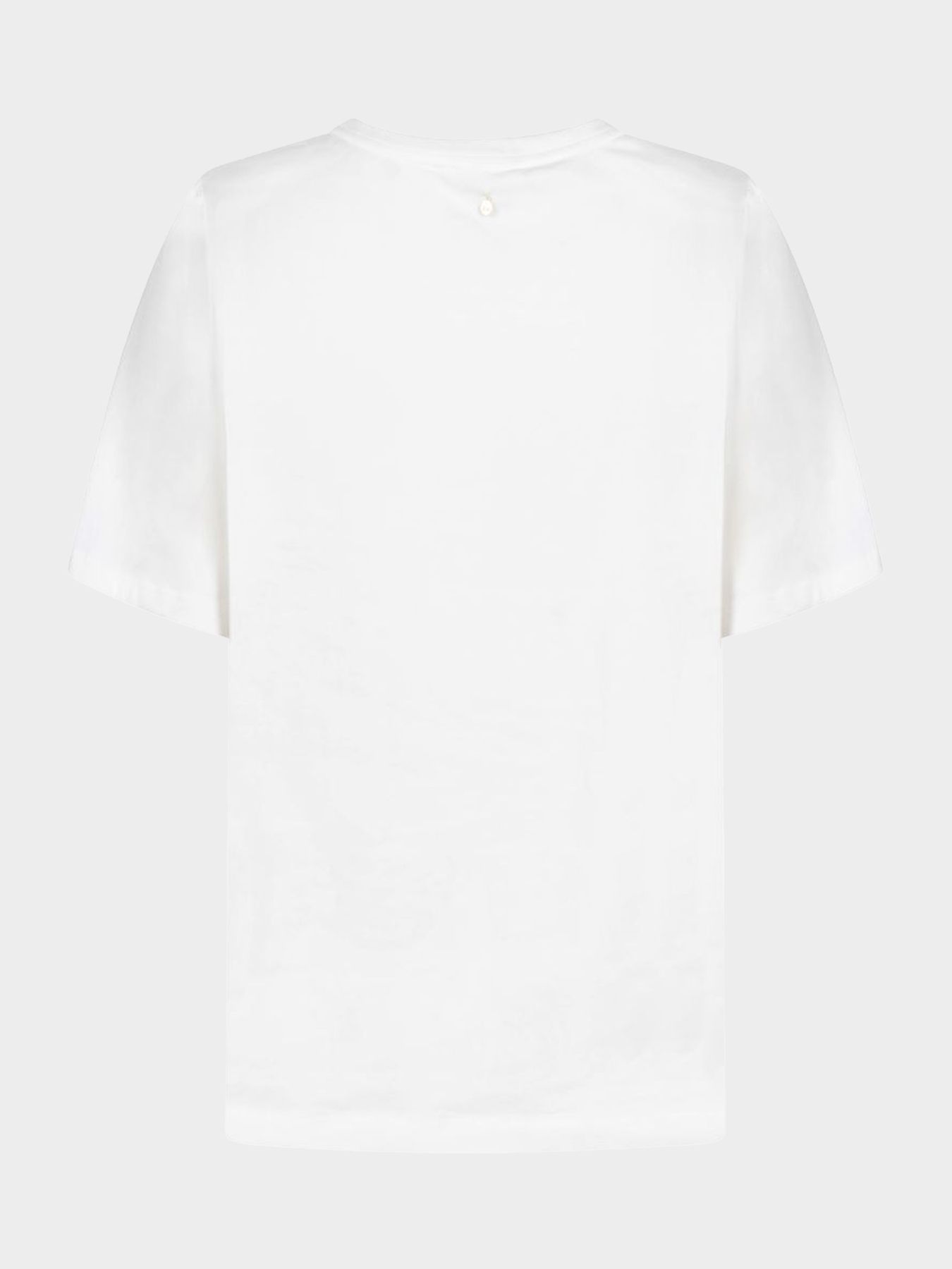 Tramontana Embroidered Artwork T-Shirt Off White 001100 2900166302032